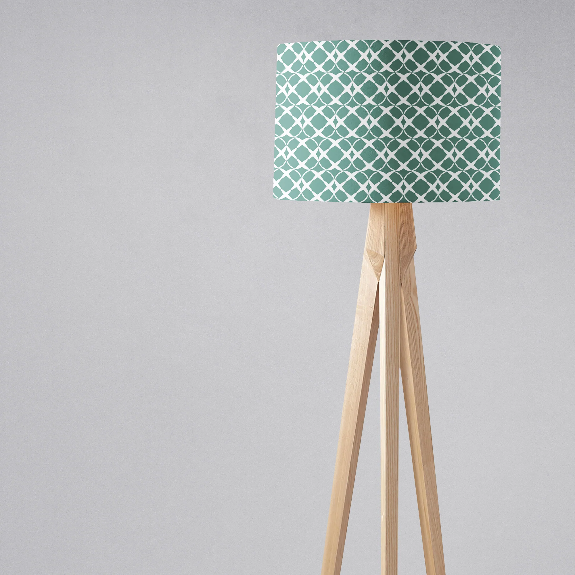 Green Geometric Lampshade, Ceiling or Table Lamp Shade - Image 2