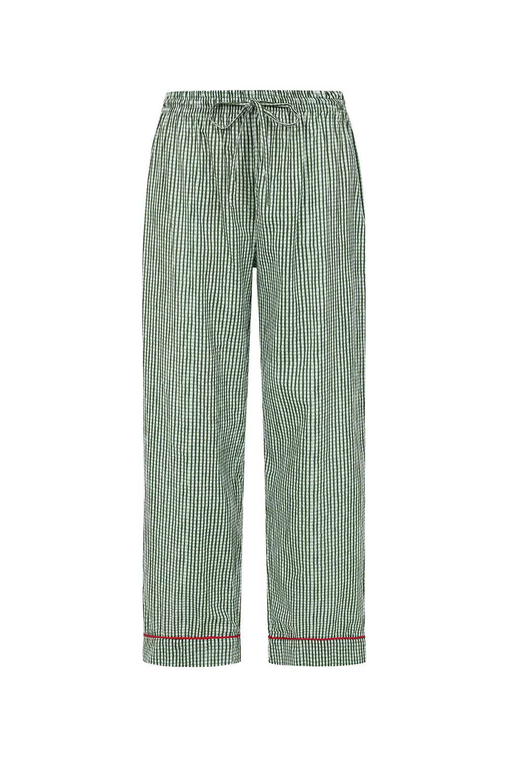 Green Gingham Women's Pyjama Trousers - Image 8