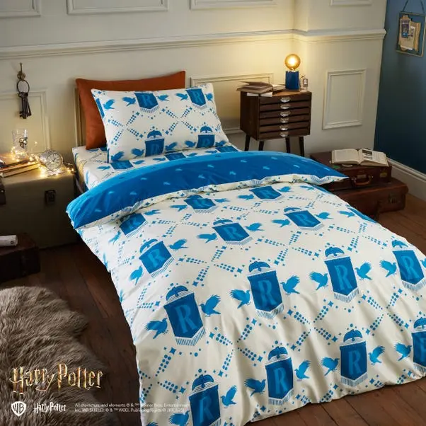 Harry Potter Ravenclaw Reversible Duvet Cover and Pillowcase Set - Image 2