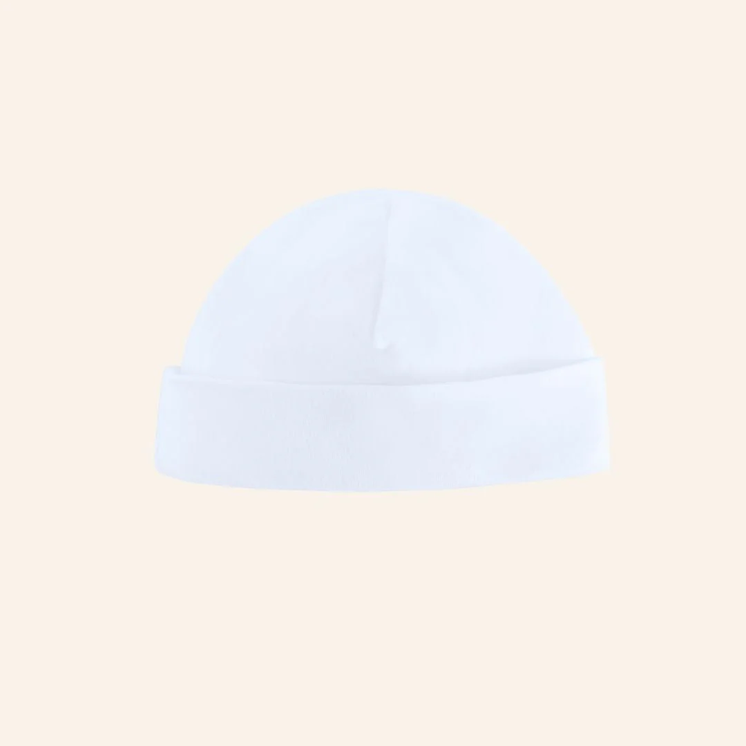 Hat- white- Organic Cotton - Image 2