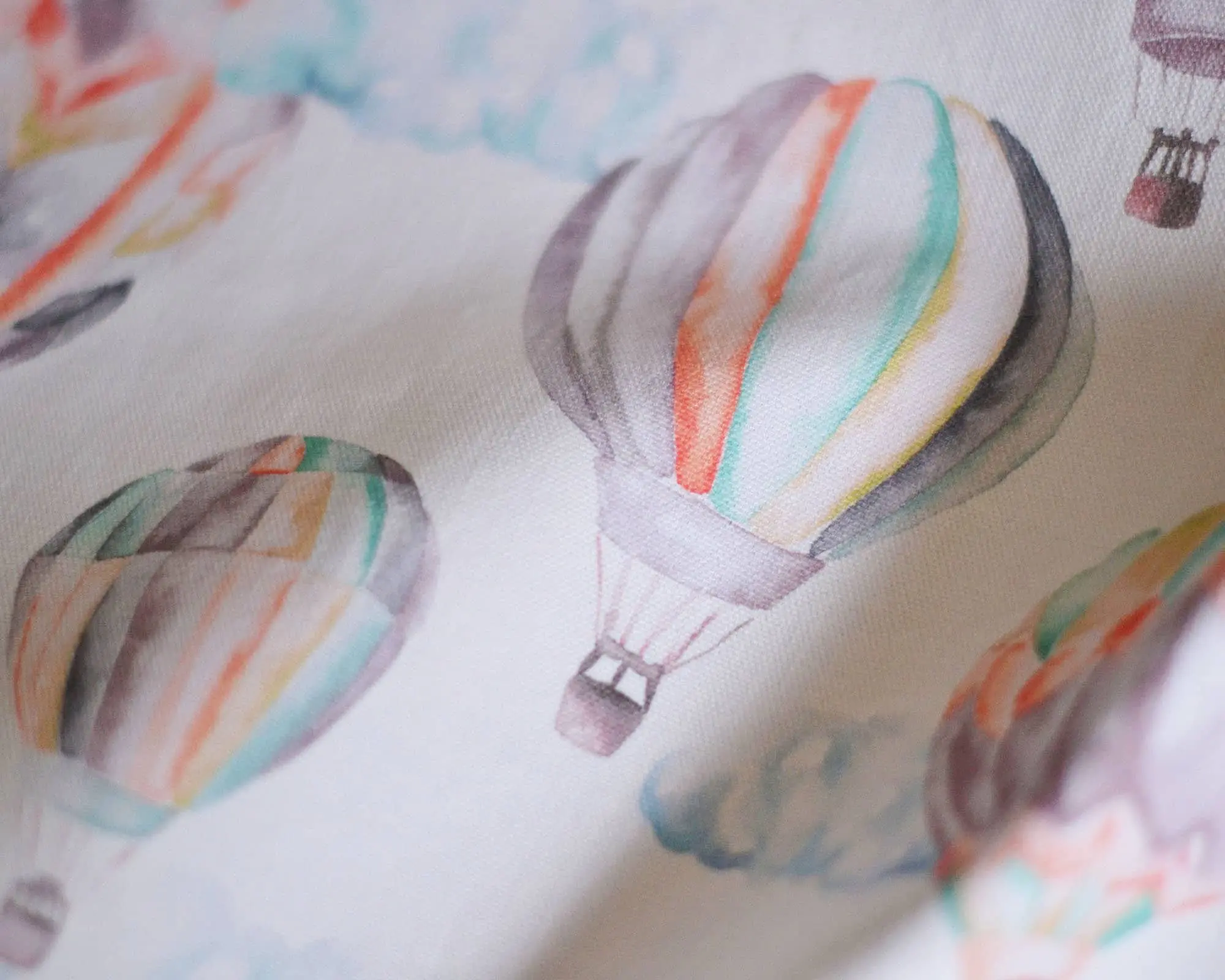 Hot Air Balloons - Children's Cotton Curtain Fabric - Image 3