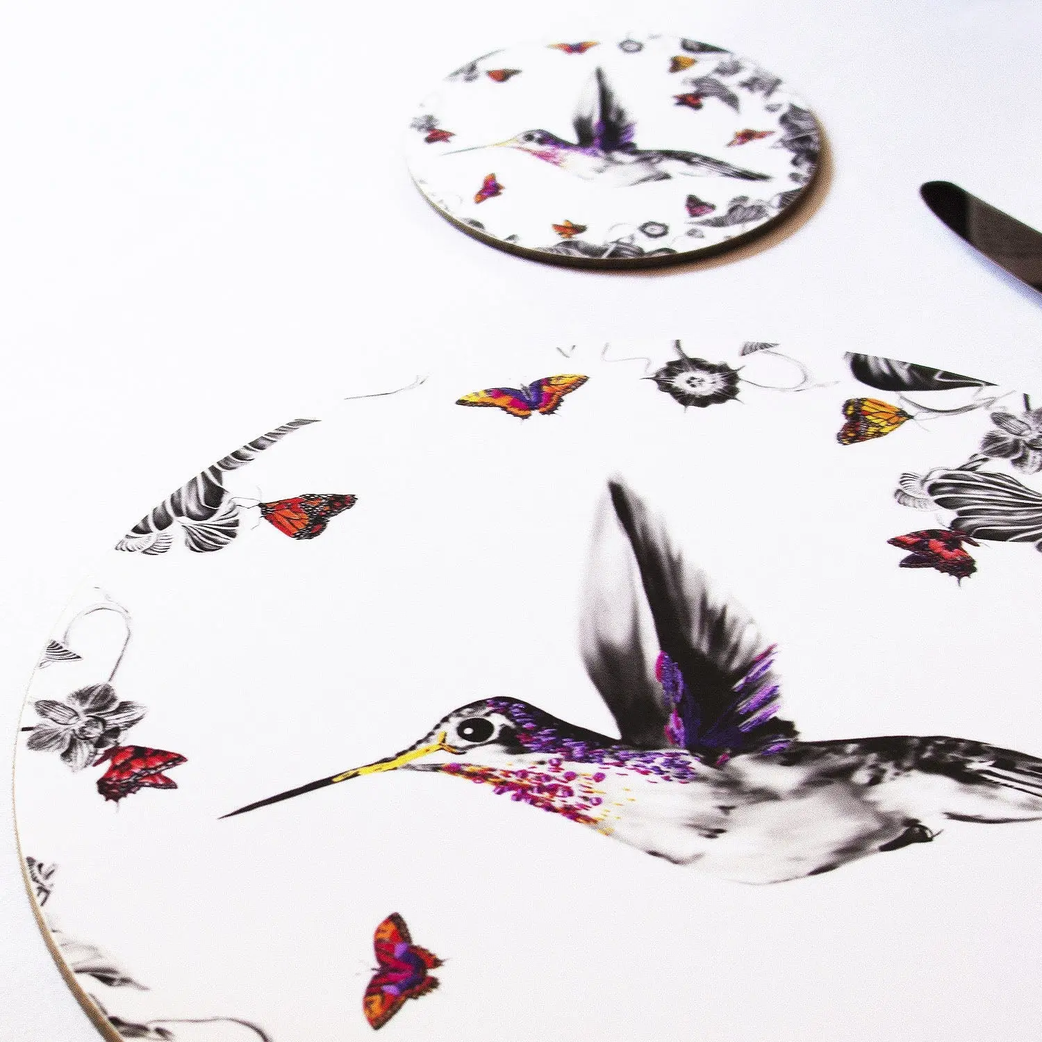 Hummingbird Coasters - Set B of 4 Mixed - Image 2