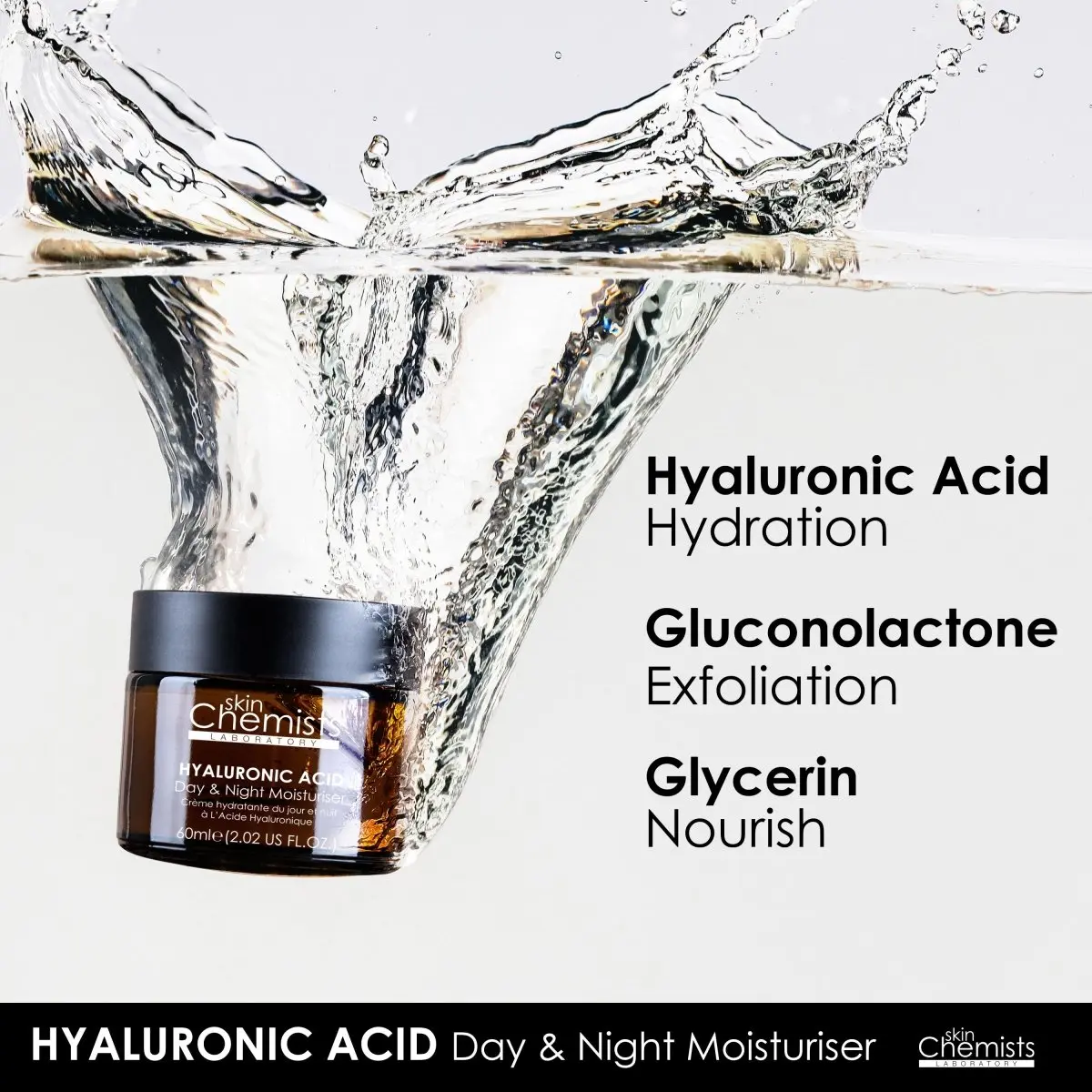 Hyaluronic Acid Day Moisturiser 60ml - Image 2