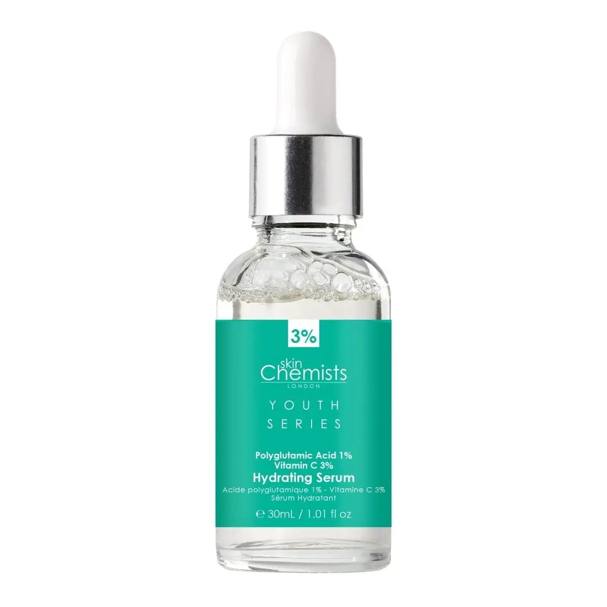 Hydrating Serum Polyglutamic Acid 1%, Vitamin C 3% 30ml - Image 2