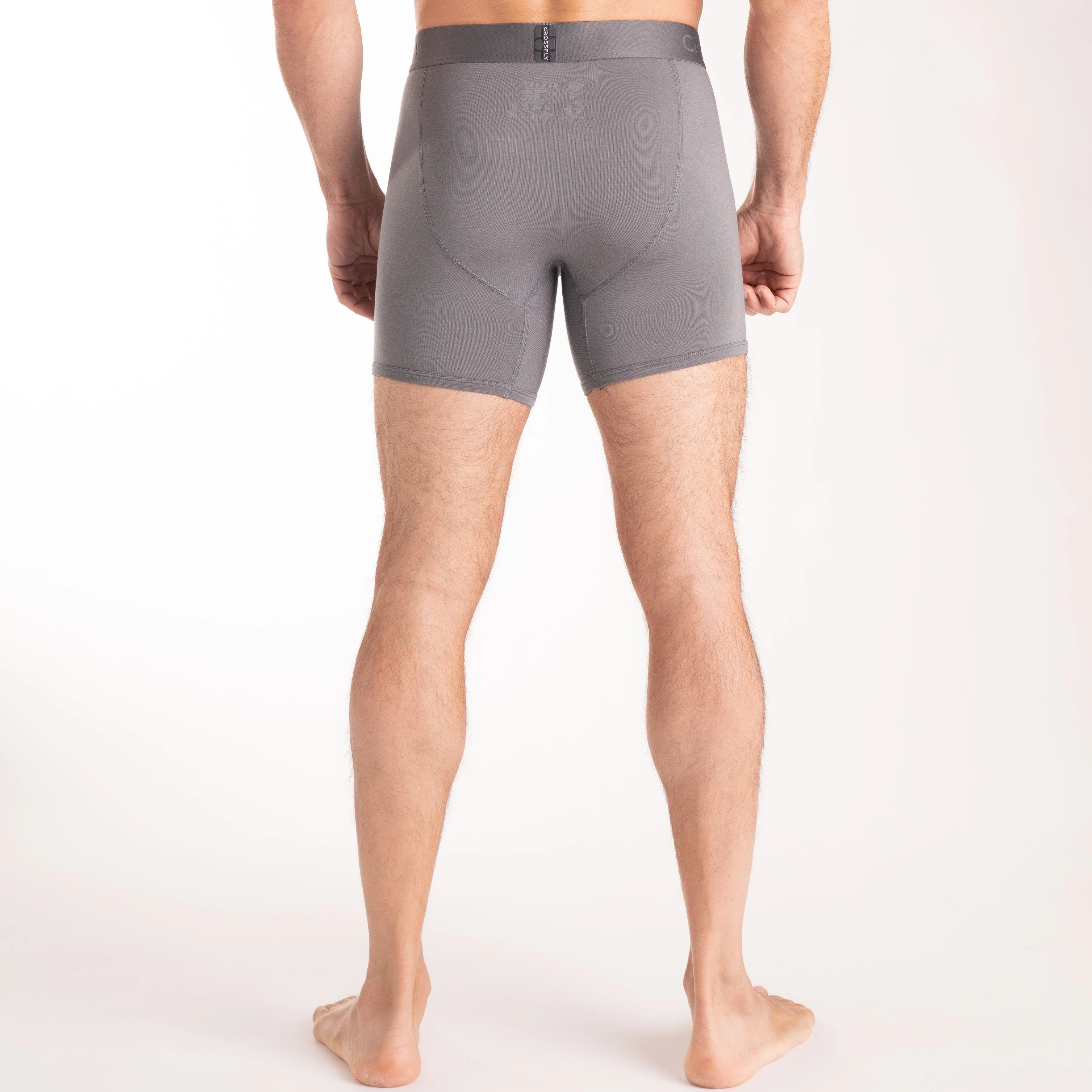 IKON Men's 6" Boxers - Charcoal - Image 3
