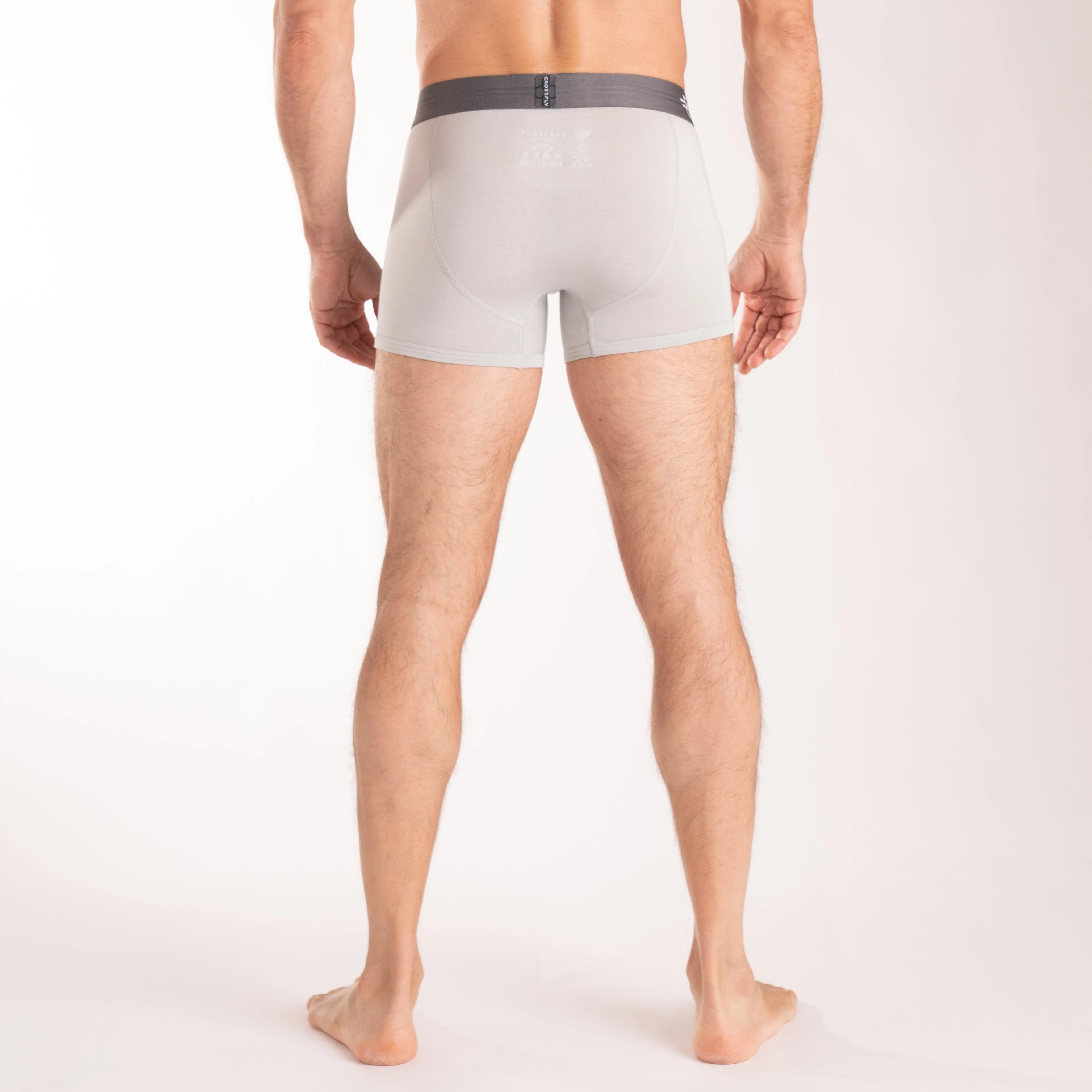 IKON X Men's 3" Trunks - Silver/Charcoal - Image 3