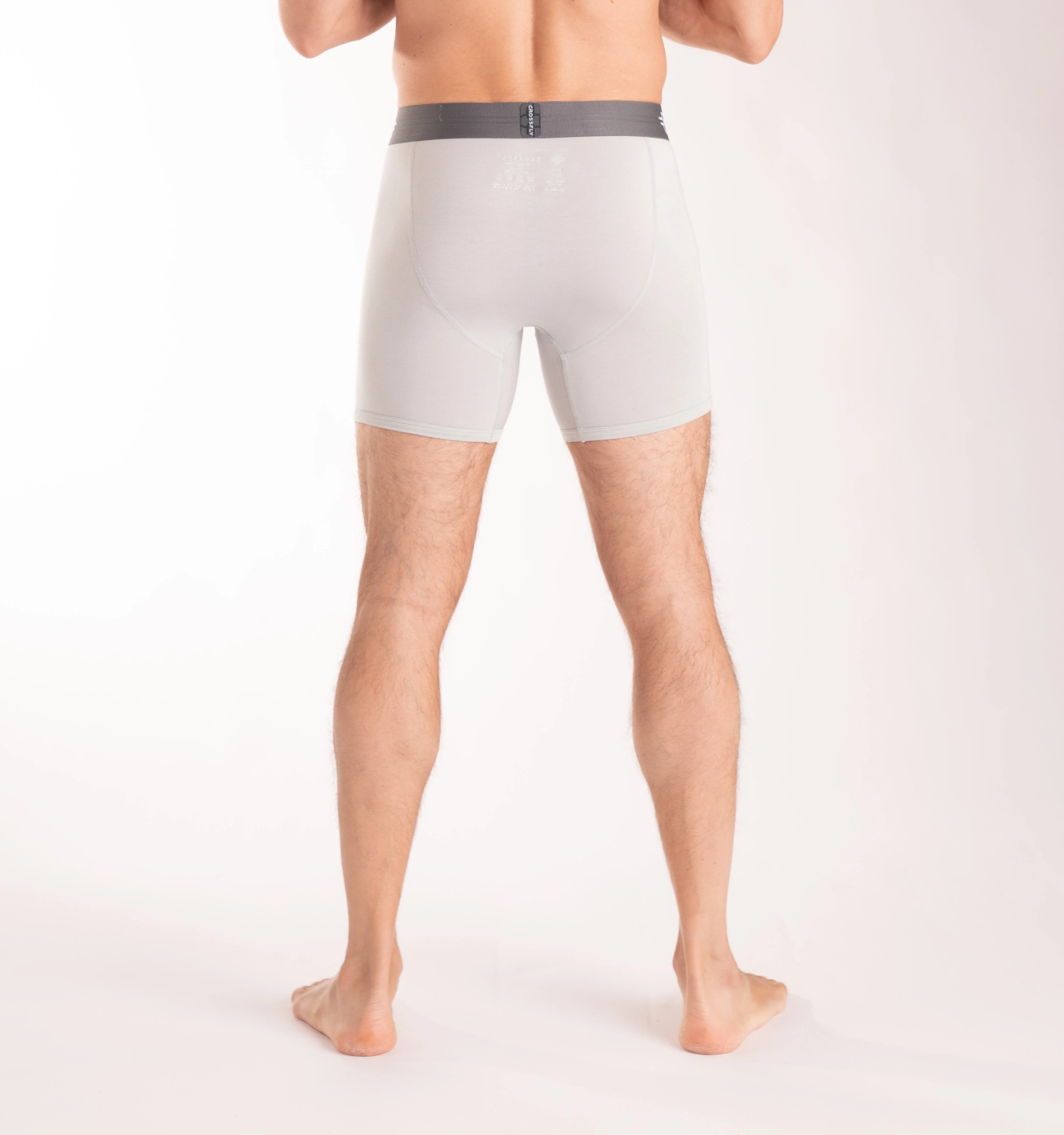 IKON X Men's 6" Boxers - Silver/Charcoal - Image 4