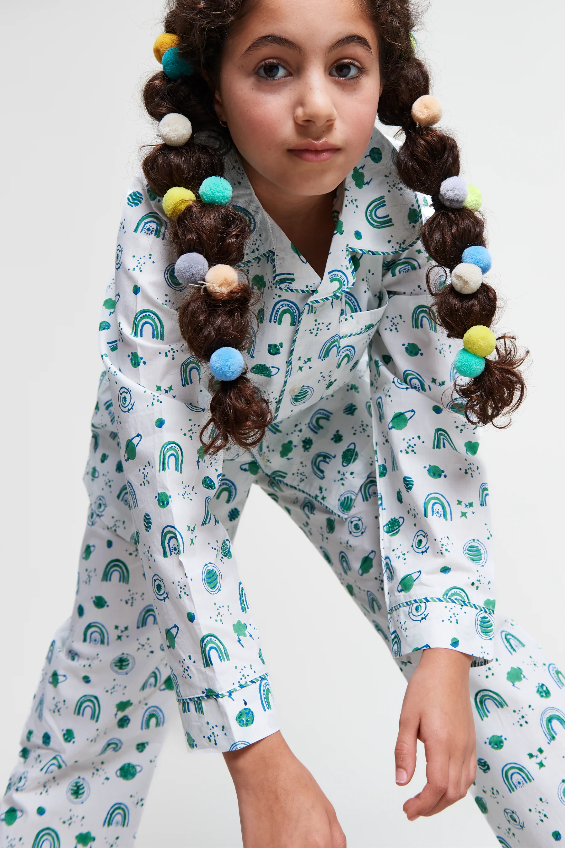 interstellar vibes Kids Organic Cotton Pyjama Trouser Set - Image 2