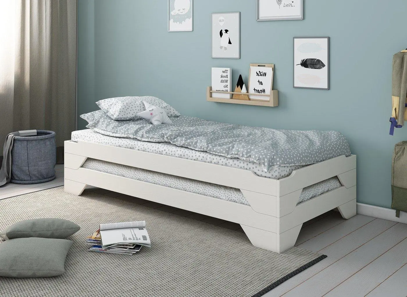 Kyle Stacker bed - White