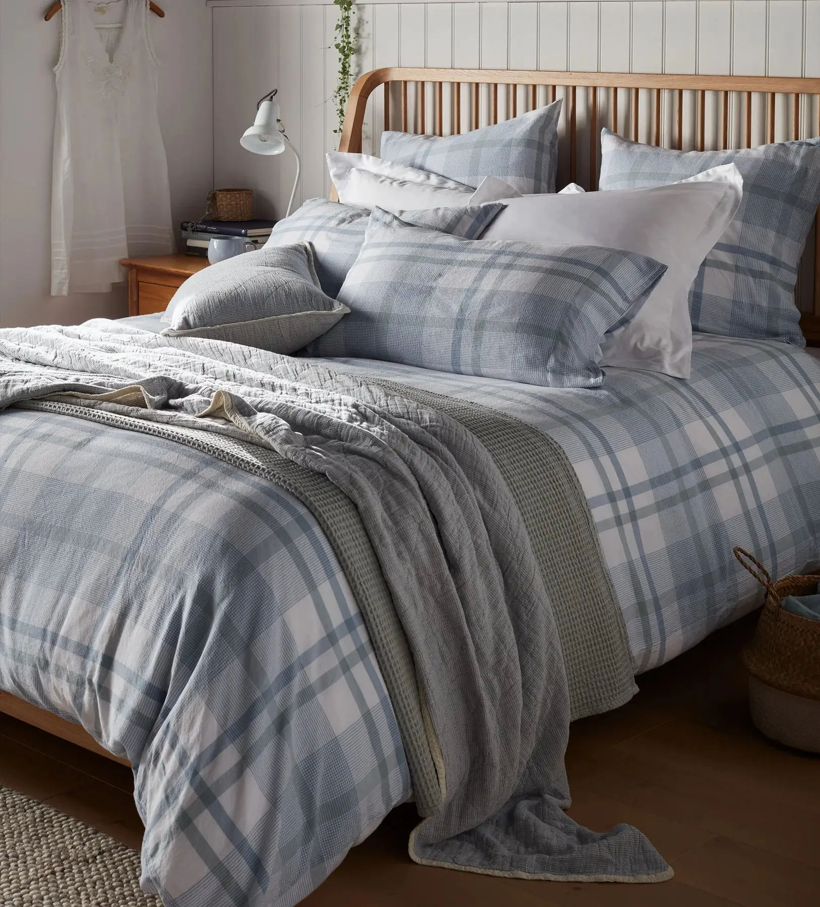 Lauren Check 100% Cotton Bed Linen - Image 2