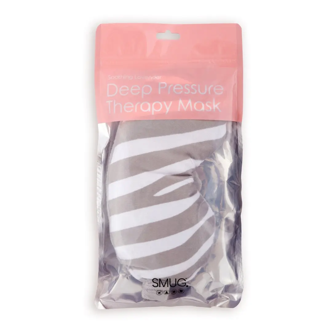 Zebra Print Lavender Deep Pressure Therapy Eye Mask - Image 4