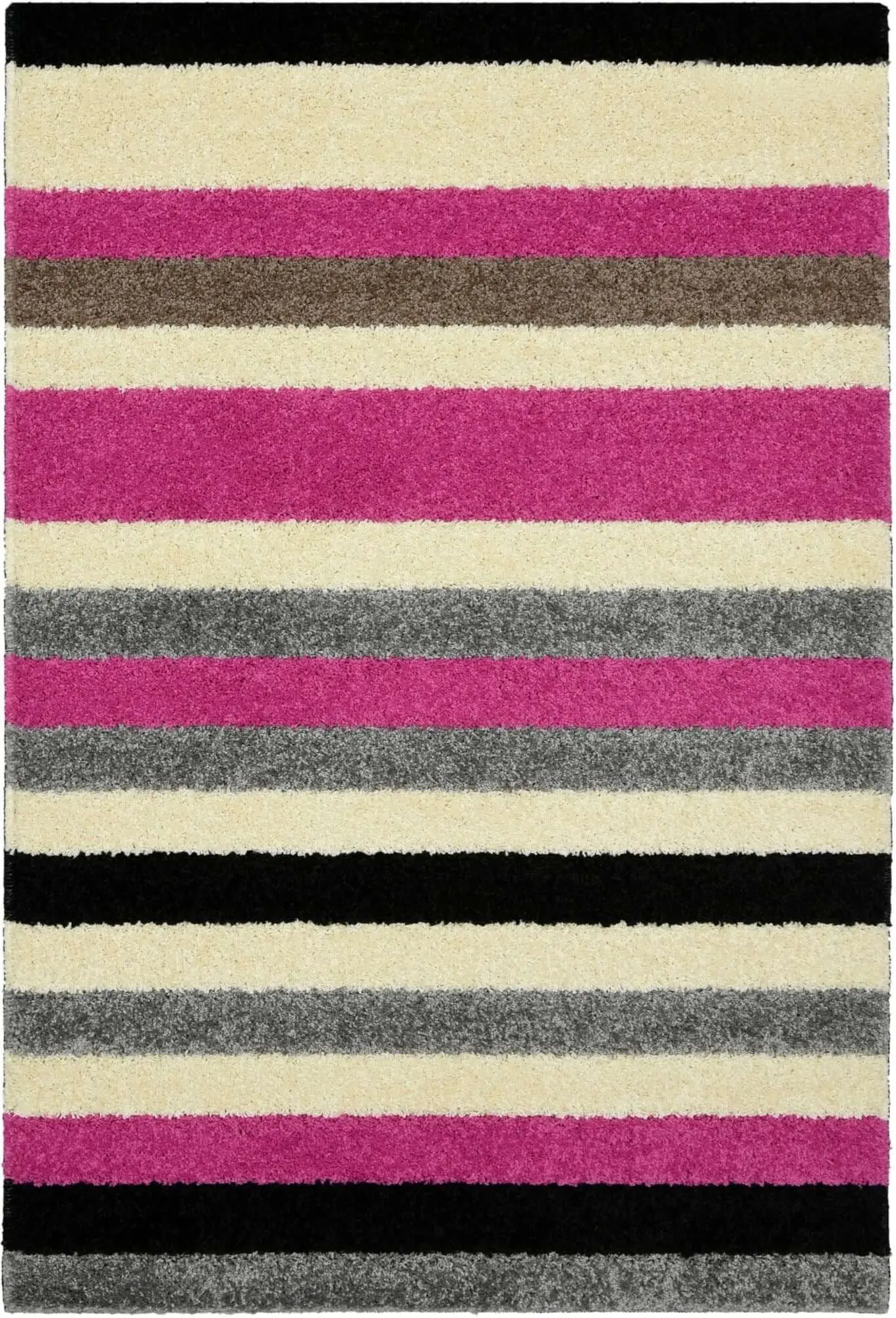 Linea Striped Pink Washable Rug - Image 2