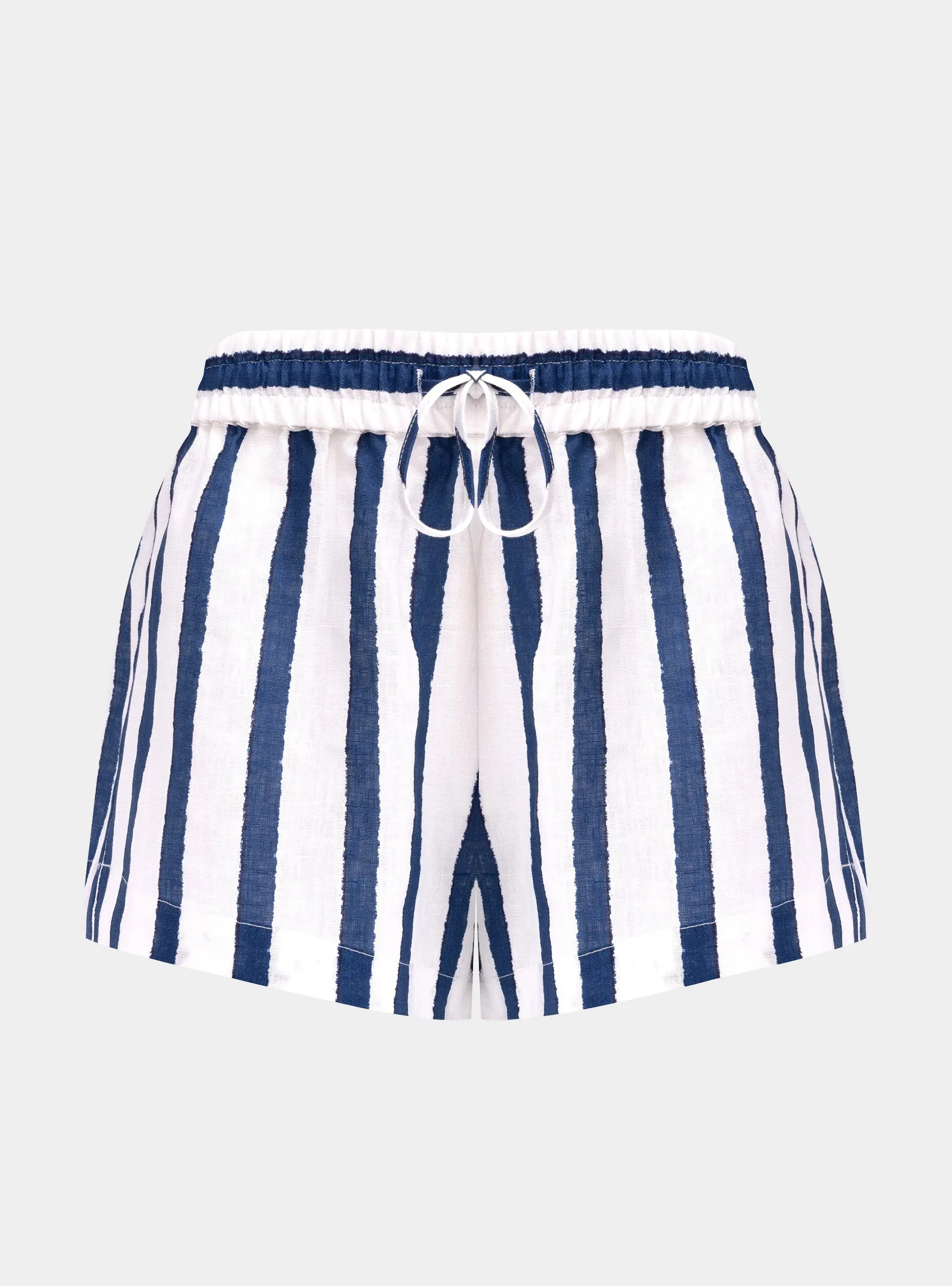 Linen Spirit Shorts Nautical Print