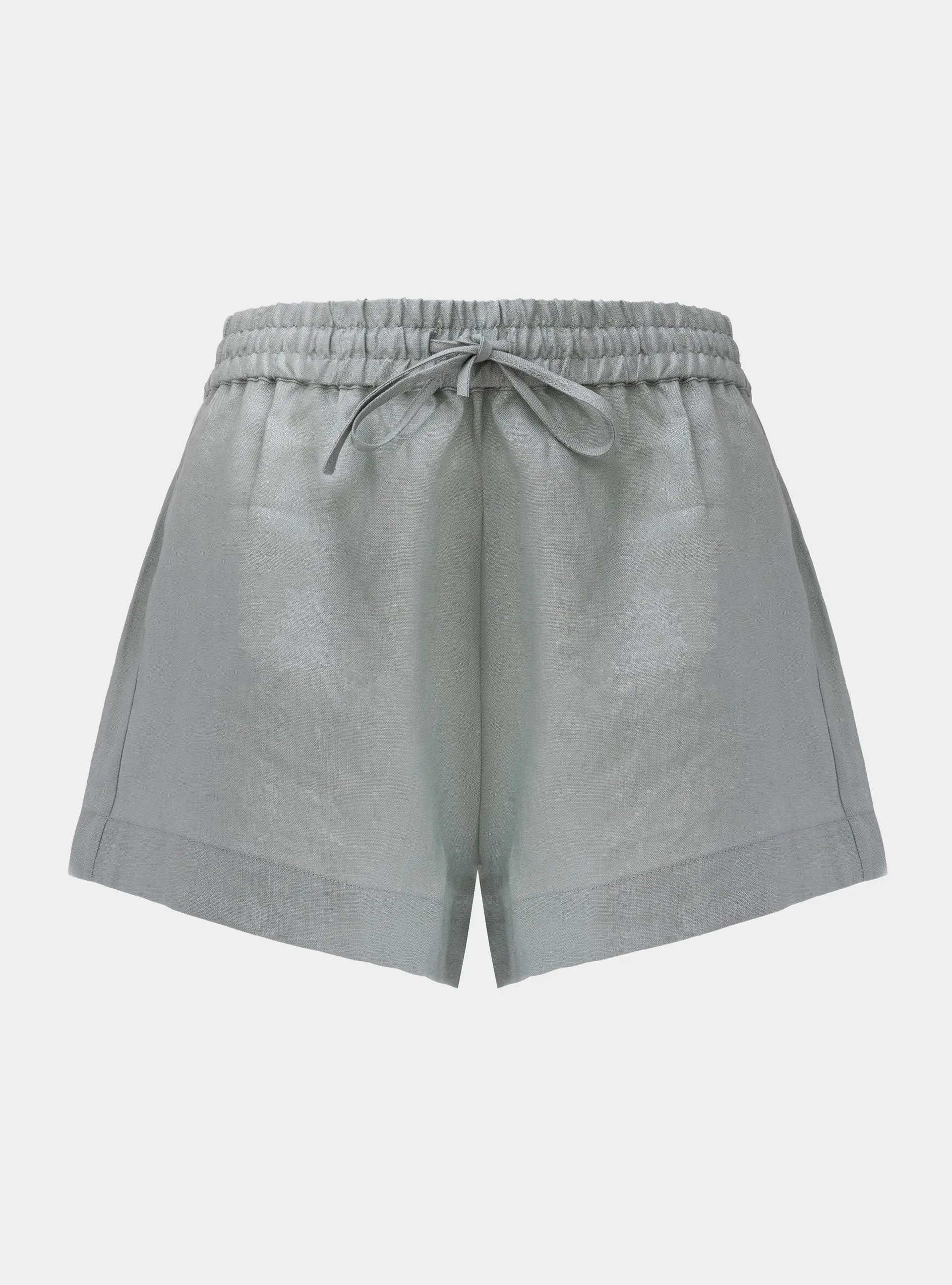 Linen Spirit Shorts Sage Green