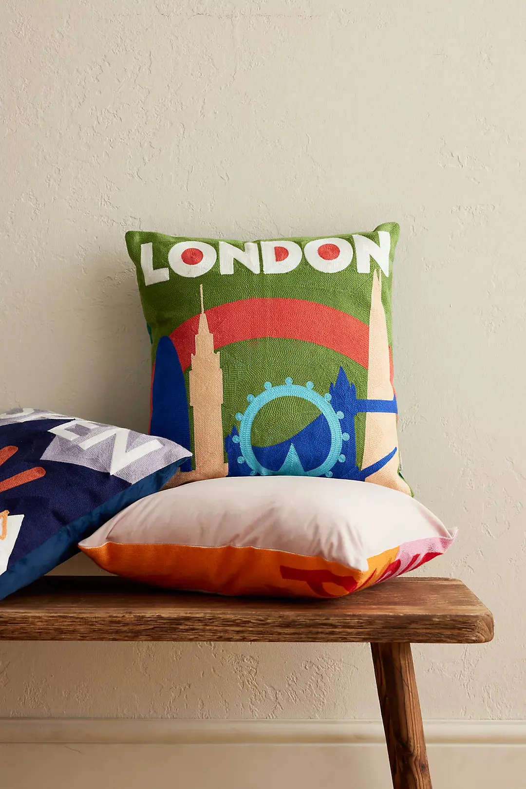 London Needlepoint Cushion - Image 2