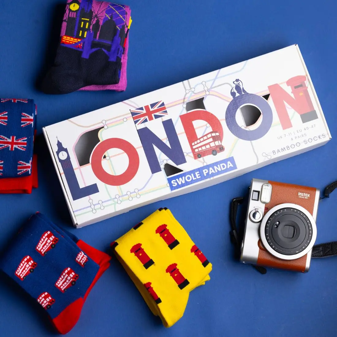 London Sock Box - 4 Pairs of Bamboo Socks (His) - Image 3