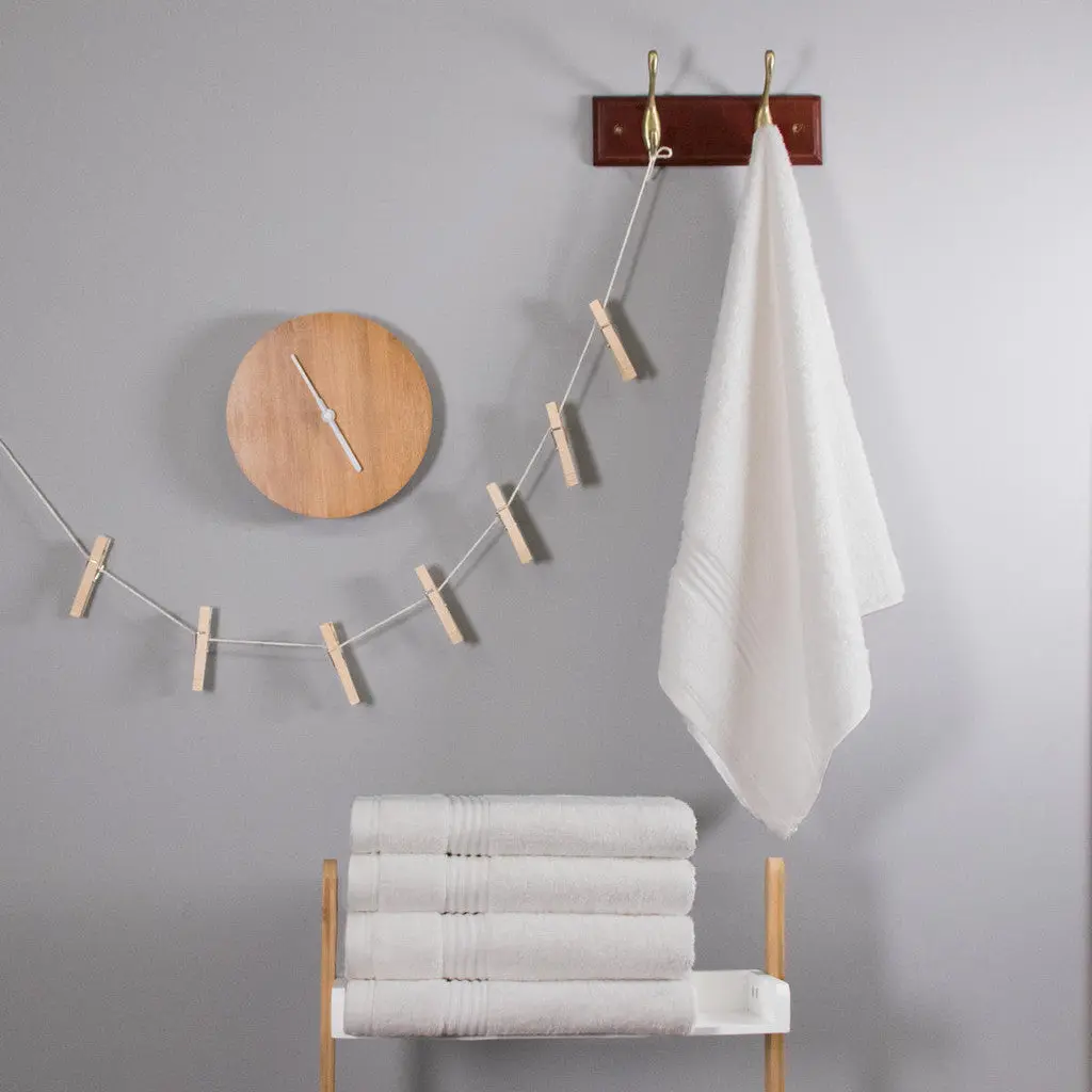 Luxury Bamboo Towel in White - Image 3