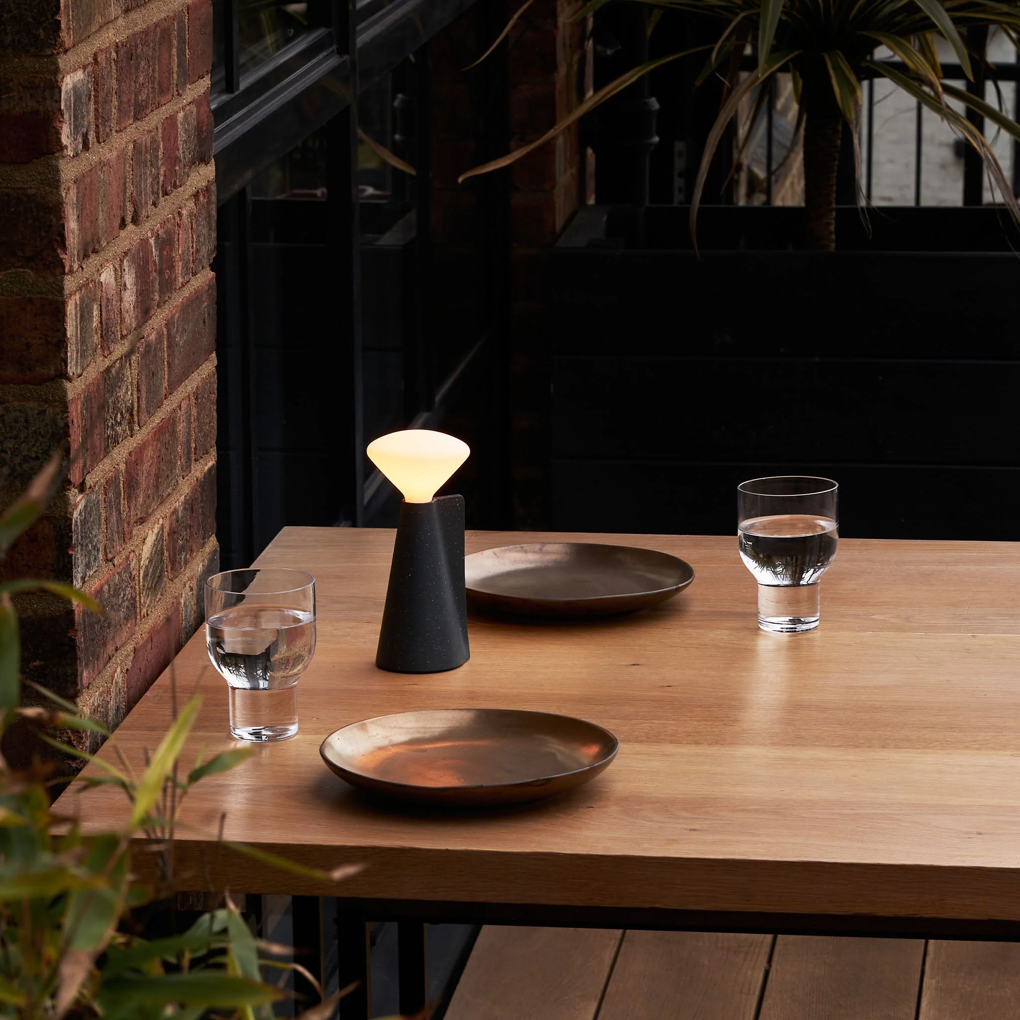 Mantle Portable Lamp in Granite Black - Image 2
