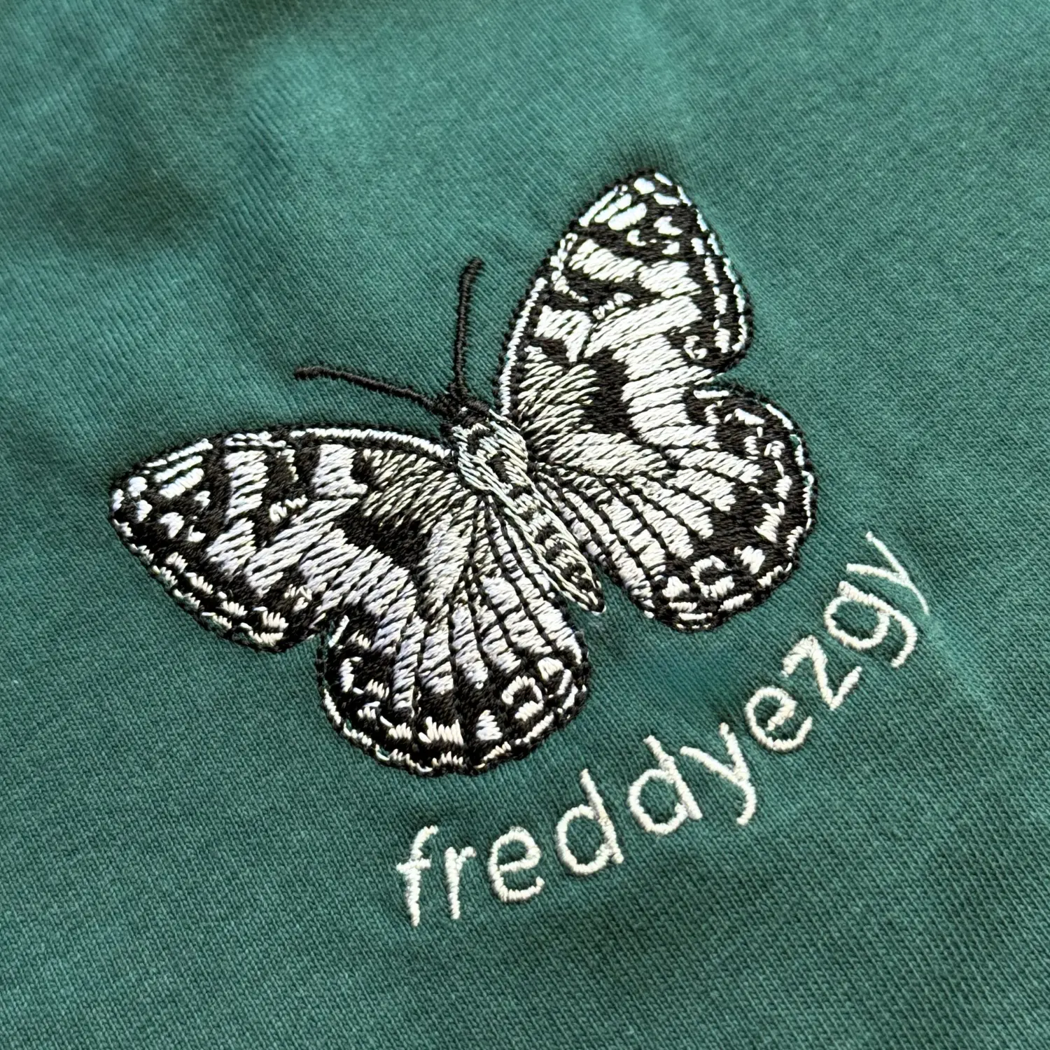 Marbled White Butterfly T-Shirt - Butterfly - Unisex Relaxed Fit - Image 5