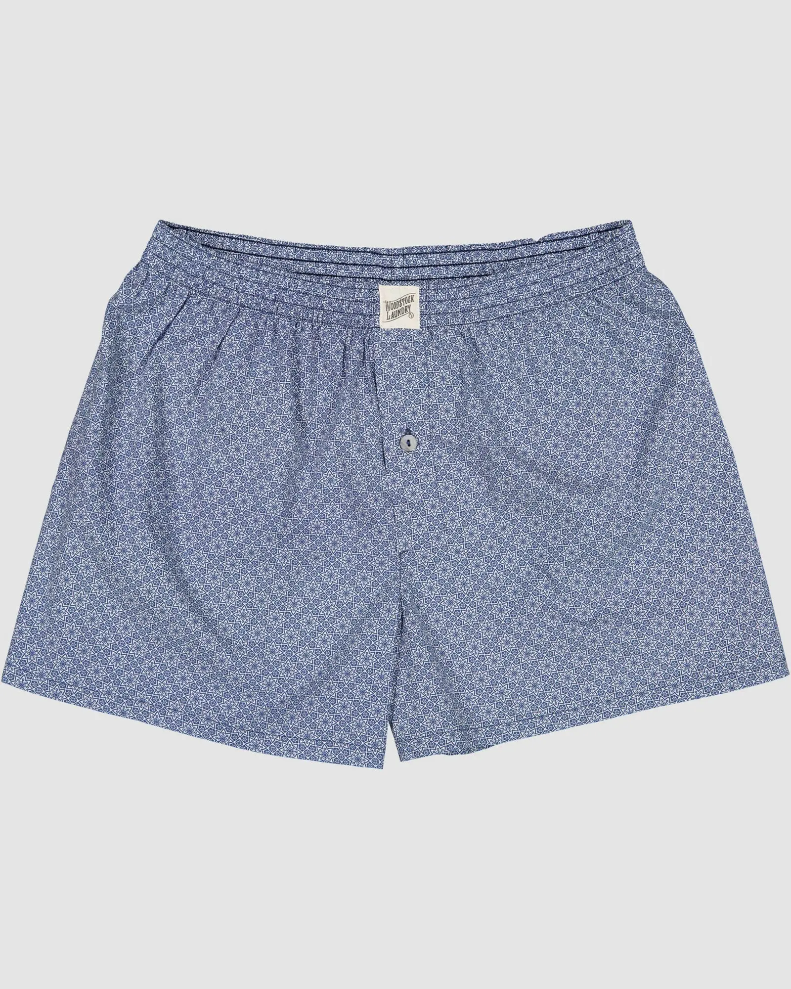 Mens Boxer Shorts - Blue Albert Floral - Image 2
