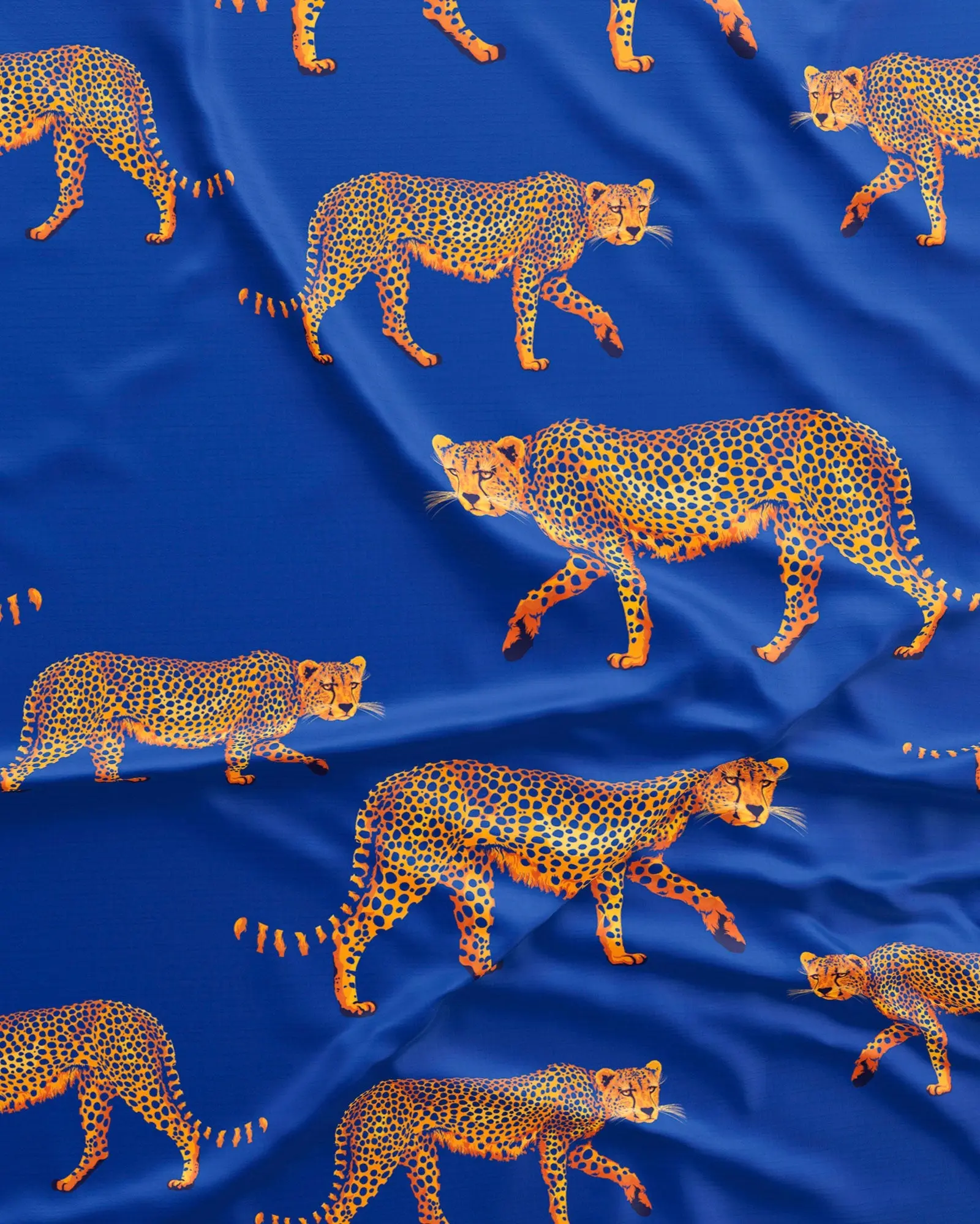 Mens Boxer Shorts - Blue Cheetahs - Image 5