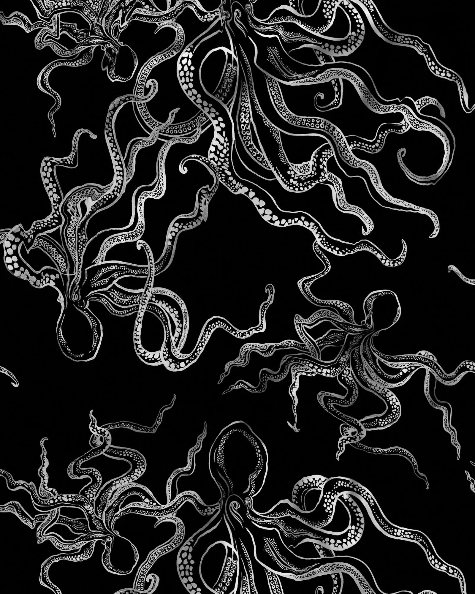 Mens Boxer Shorts - Octopus Black - Image 2