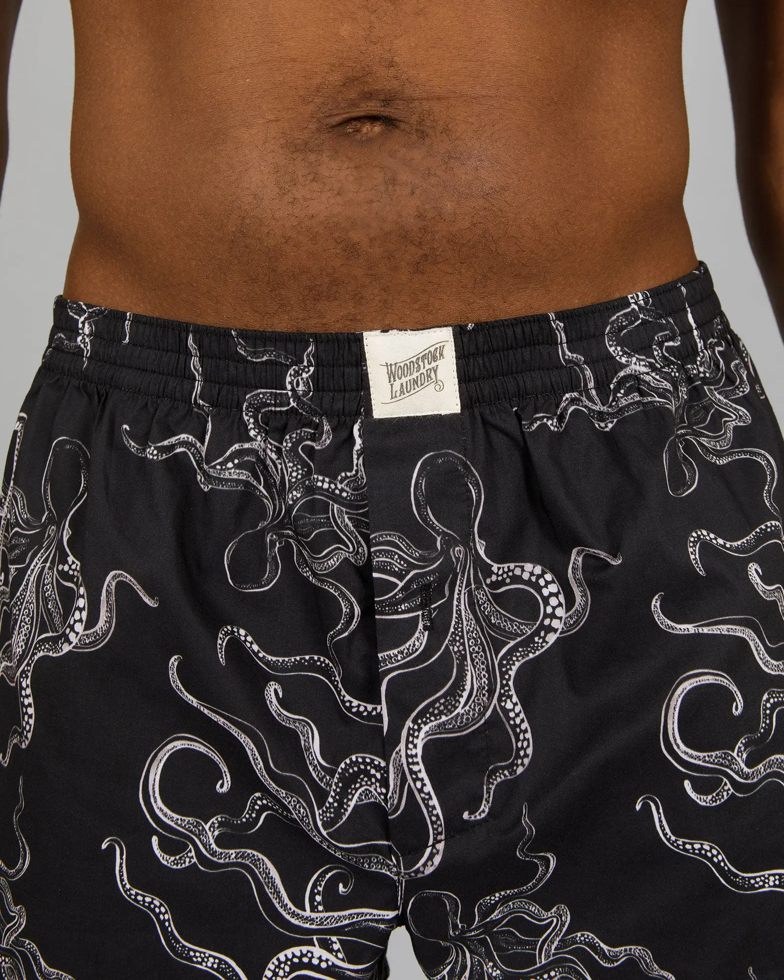 Mens Boxer Shorts - Octopus Black - Image 4