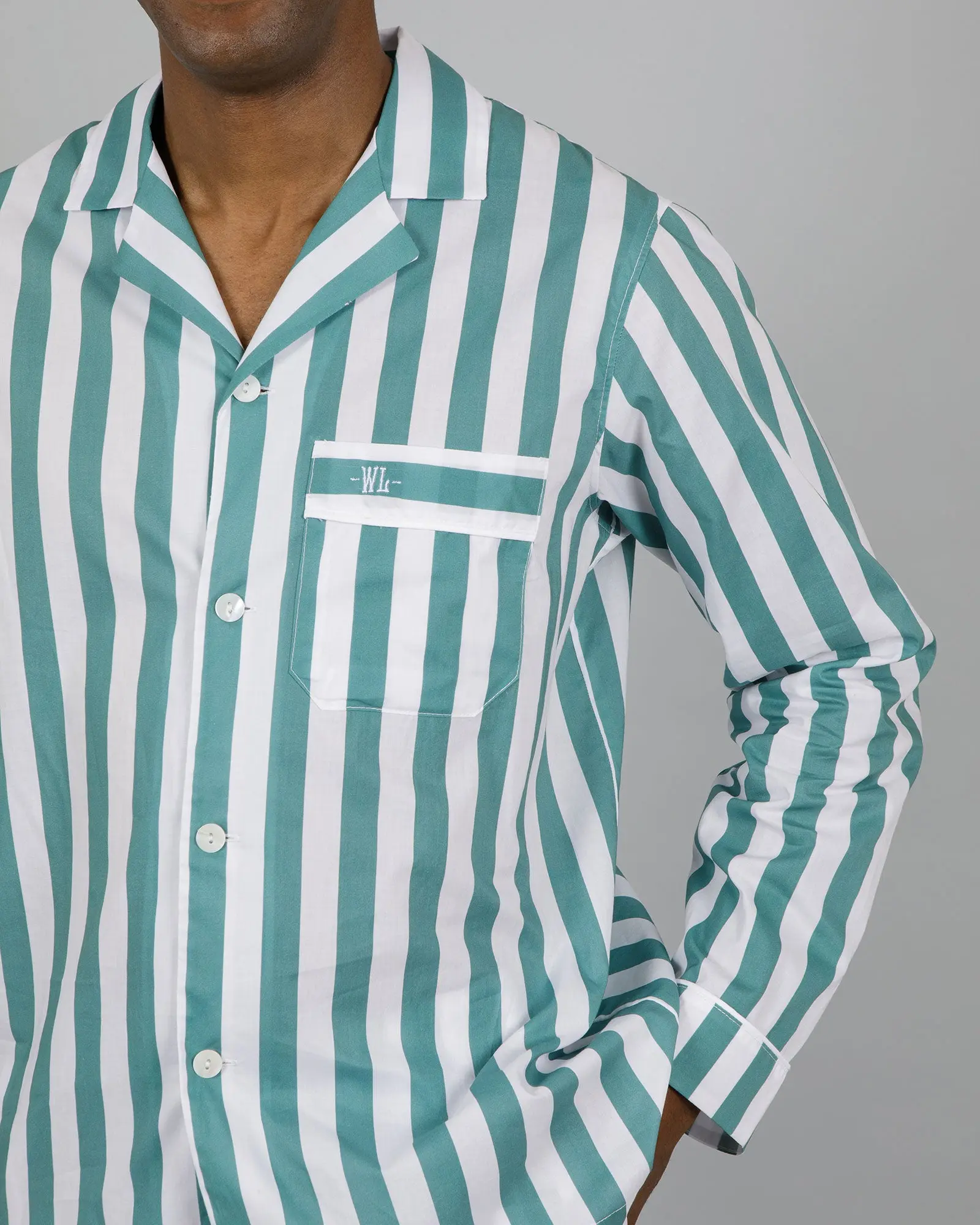 Mens Long Pyjamas - Cape Cod - Image 4