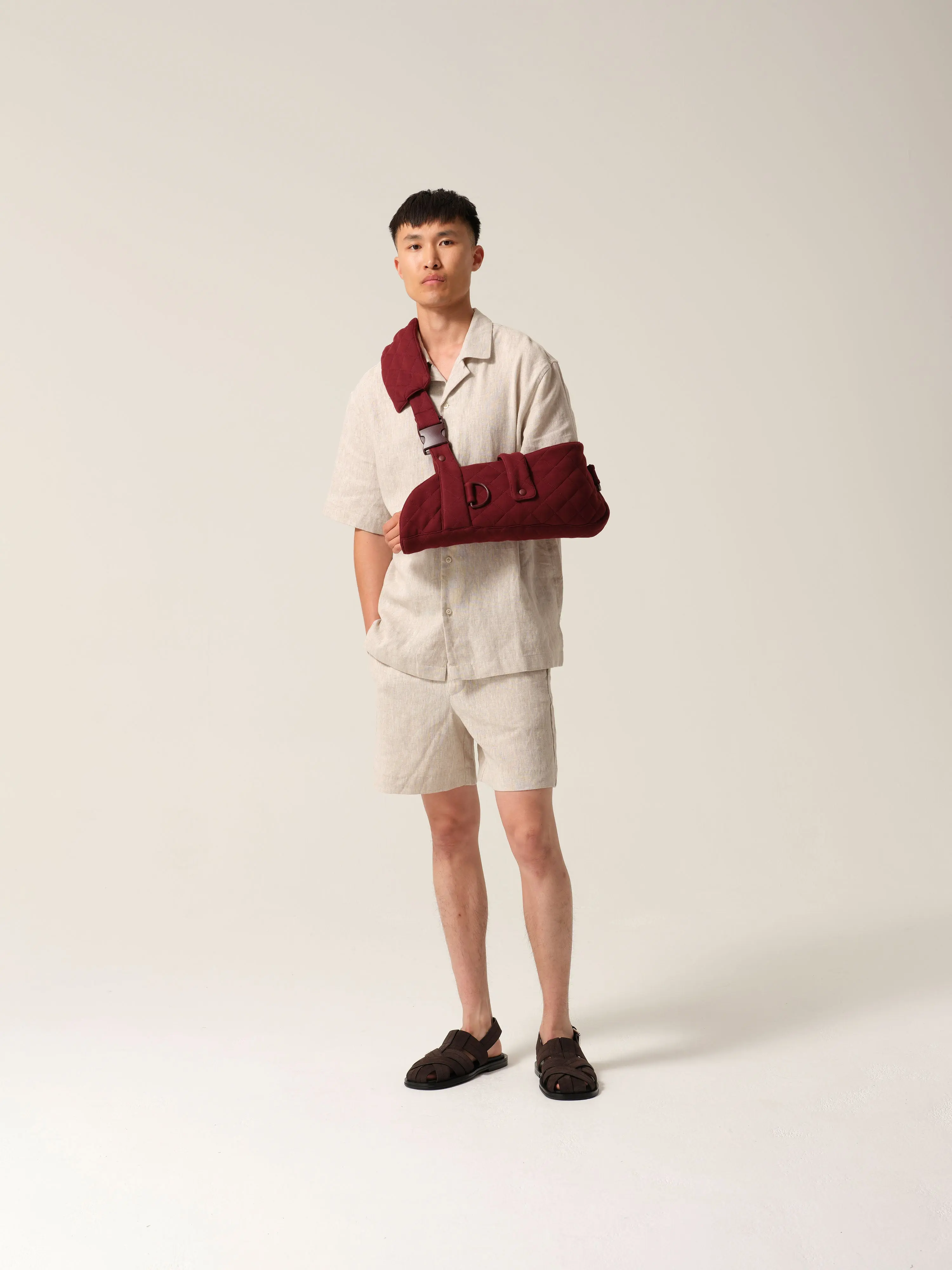 Mens Quilted Arm Sling® Burgundy - Image 3