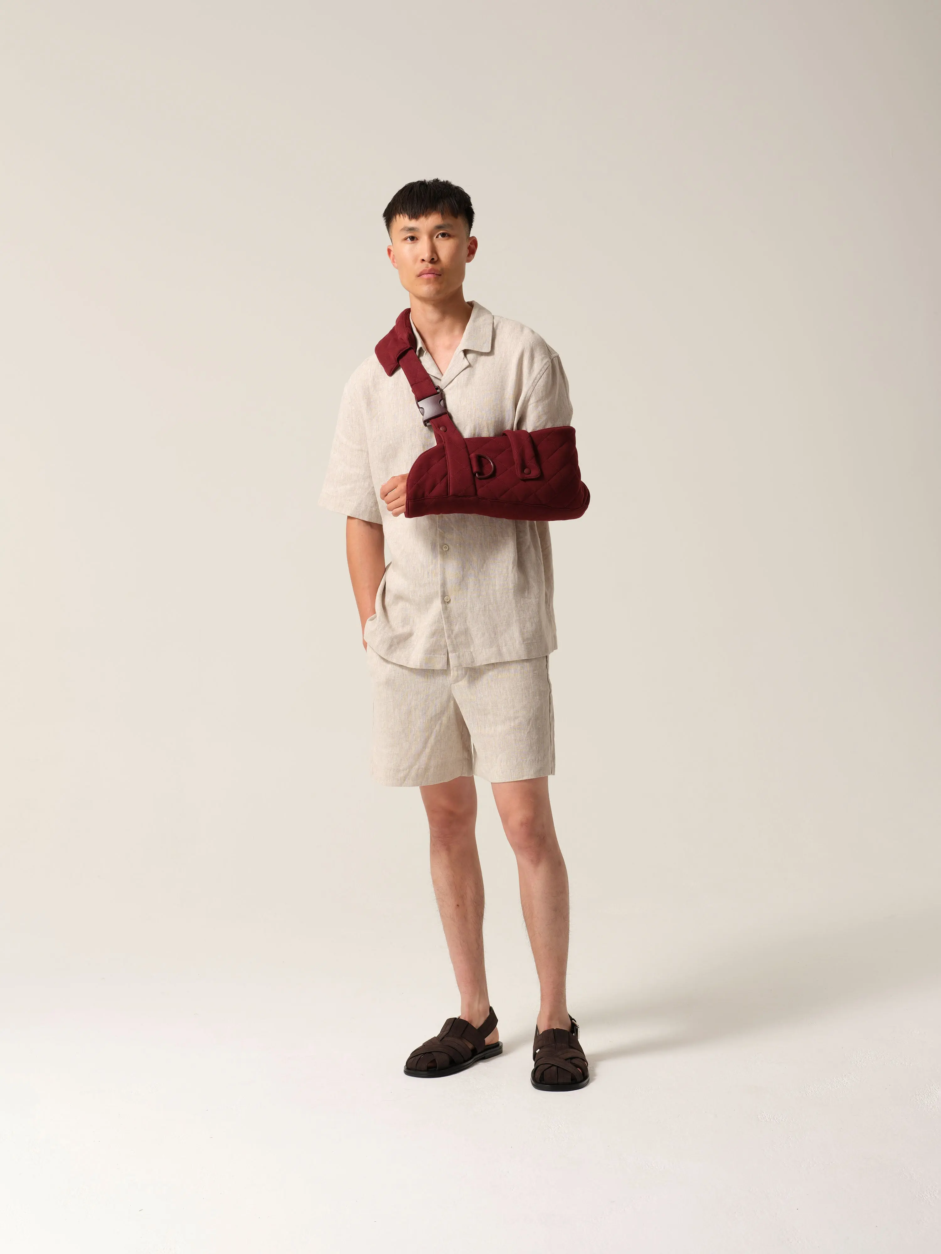 Mens Quilted Arm Sling® Burgundy - Image 4