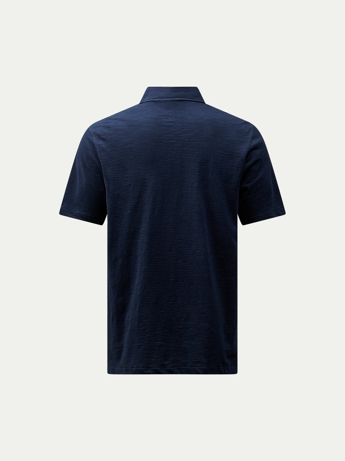 Mercerised Cotton Polo Shirt Dark Sapphire Navy - Image 6