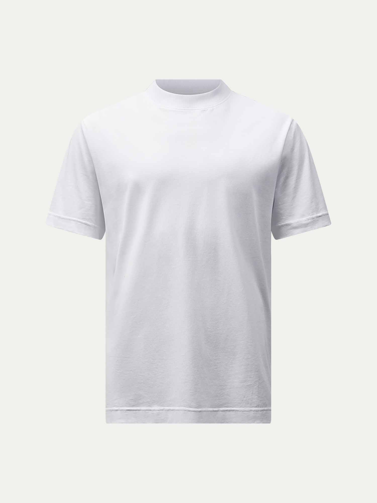 Bright White Mens Mercerised Cotton T-Shirt - Image 7