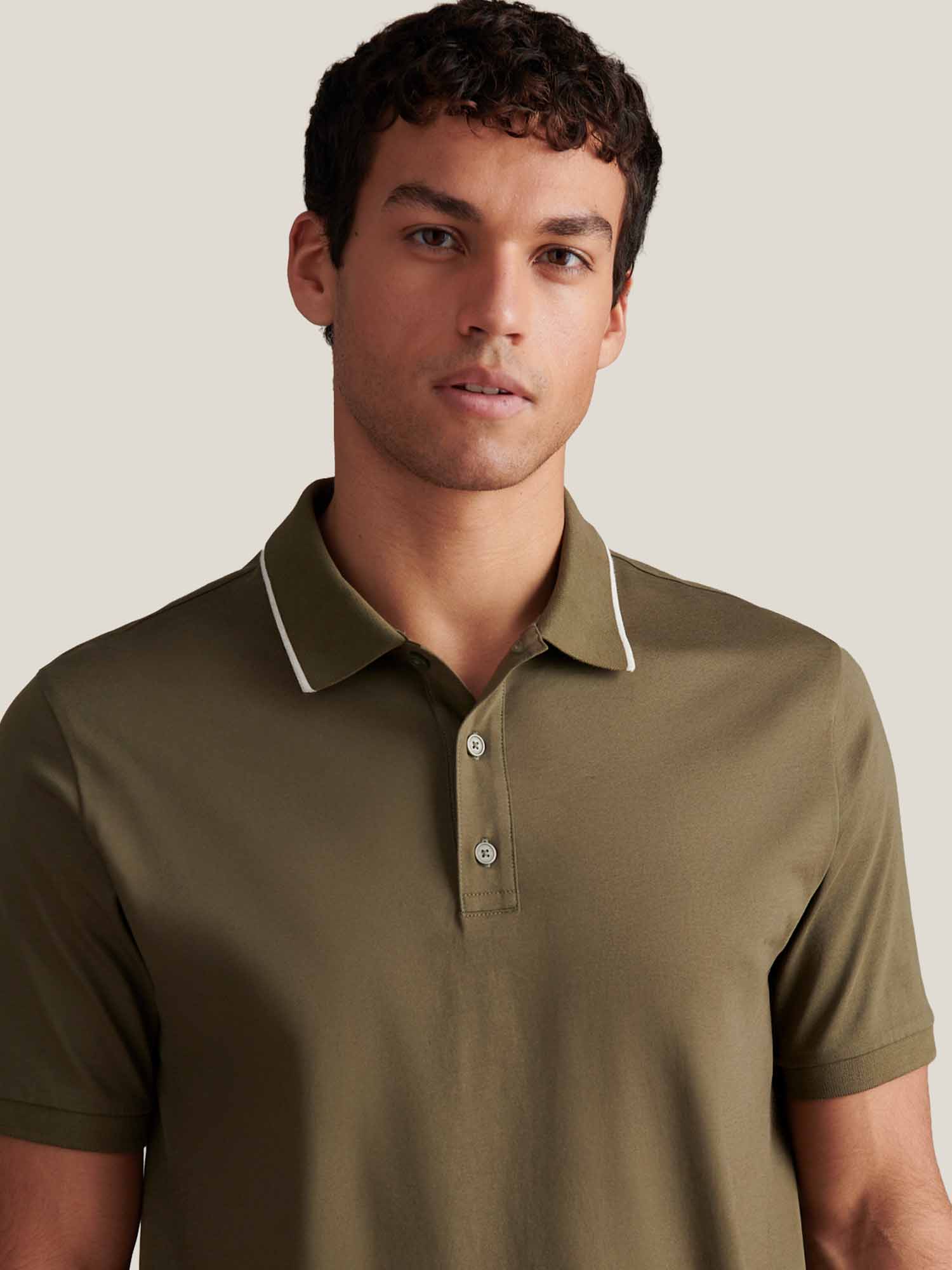 Mercerised Cotton Tipped Polo Shirt Sea Turtle - Image 7