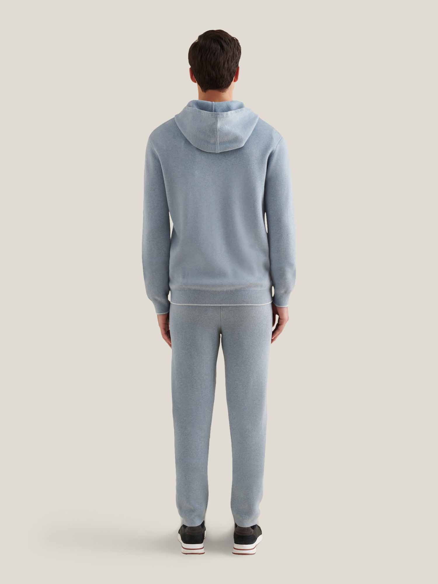 Blue Blizzard Milano Knit Zip Hoodie - Image 4