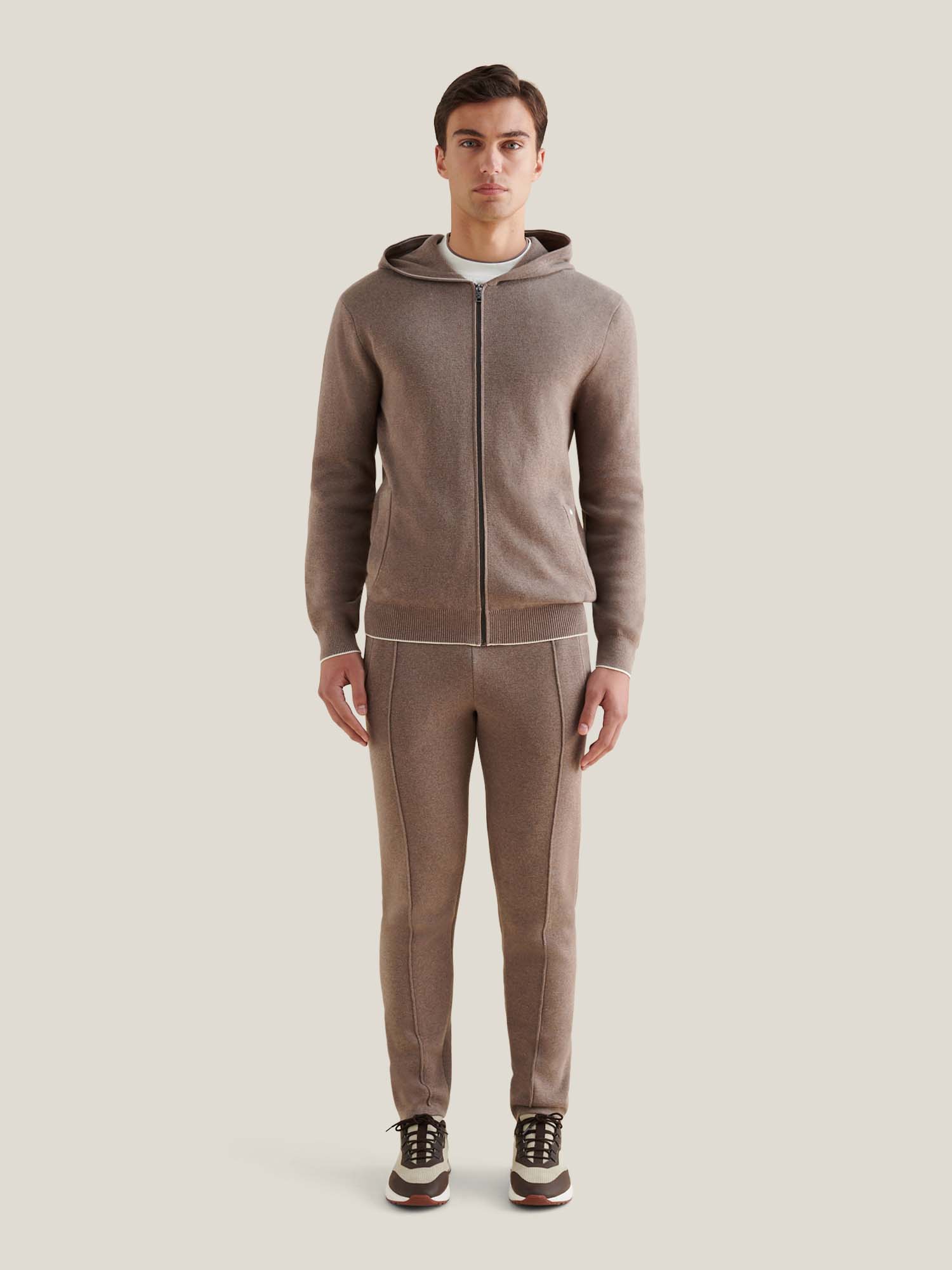 Iron Mens Milano Knit Zip Hoodie - Image 3