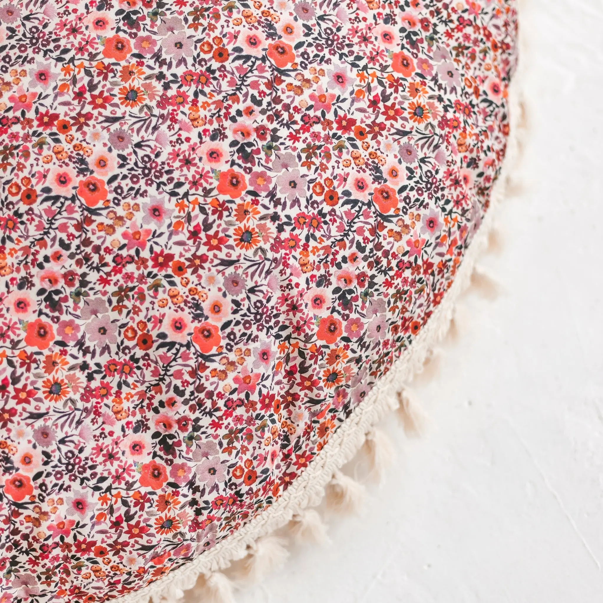 Rose Flower Pattern Big Floor Cushion - Image 2