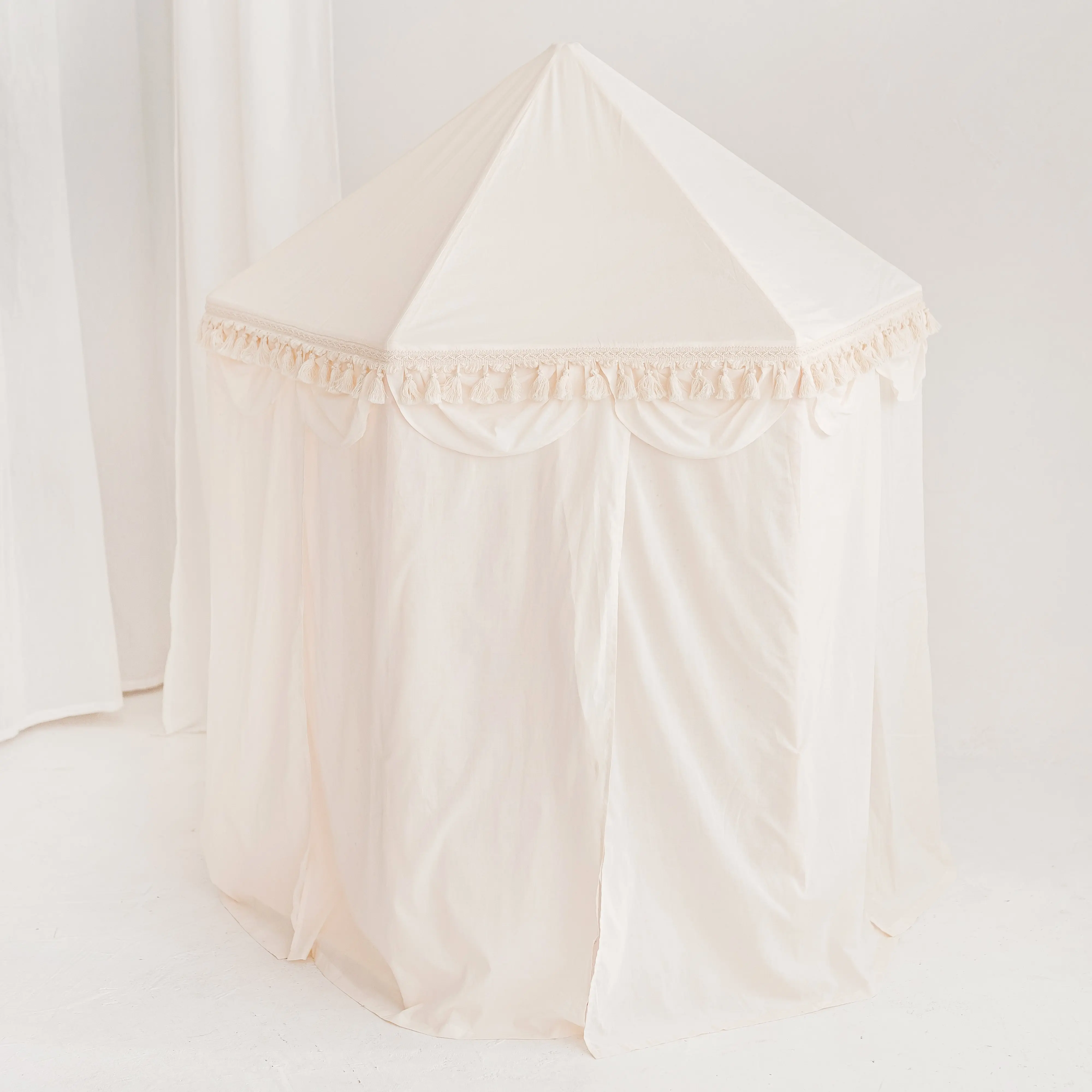 Boho Indoor Playhouse Tent in Pavilion Shape - Image 5