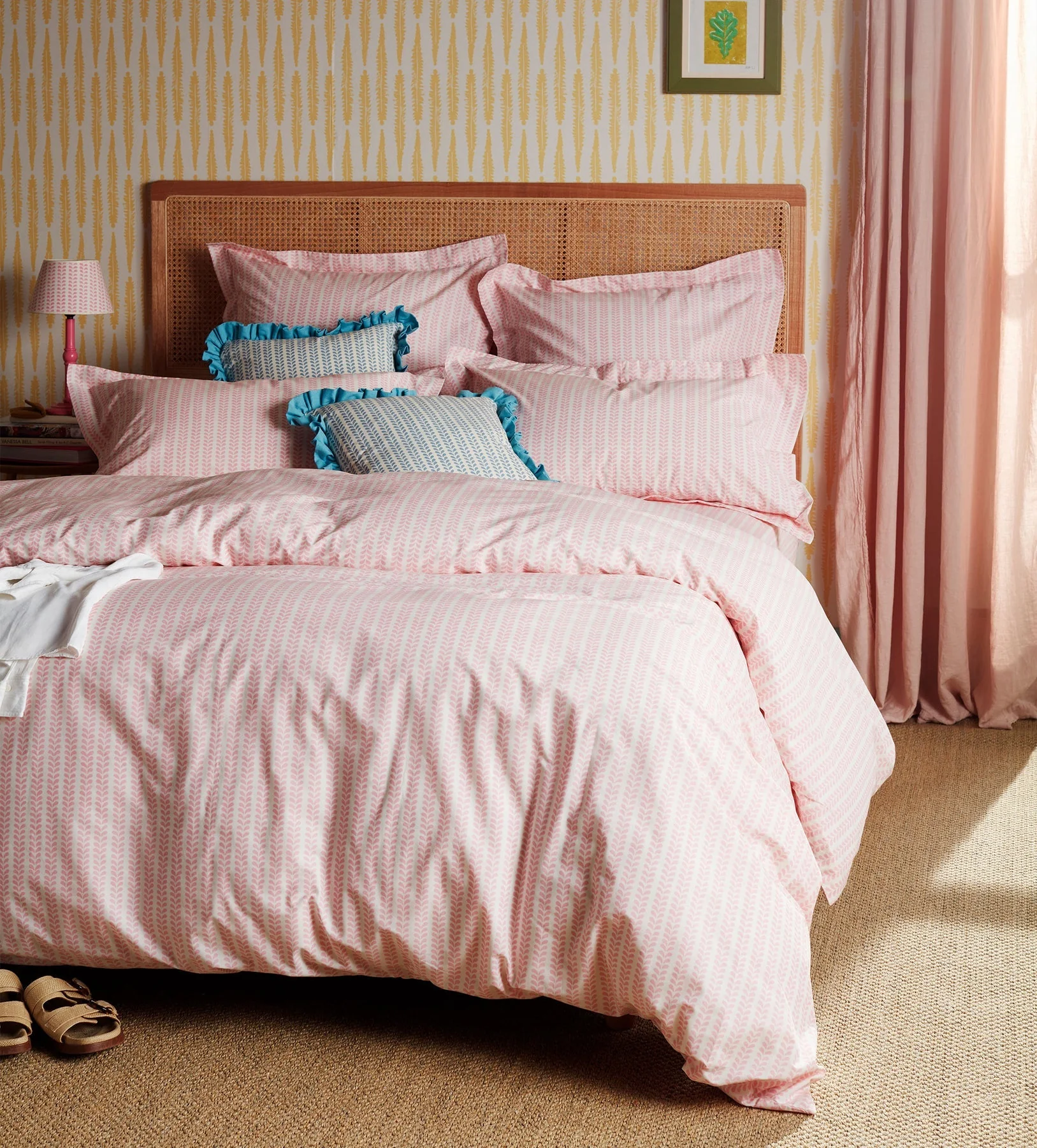 Molly Mahon Pink Bindi 100% Cotton Oxford Pillowcase - Image 3
