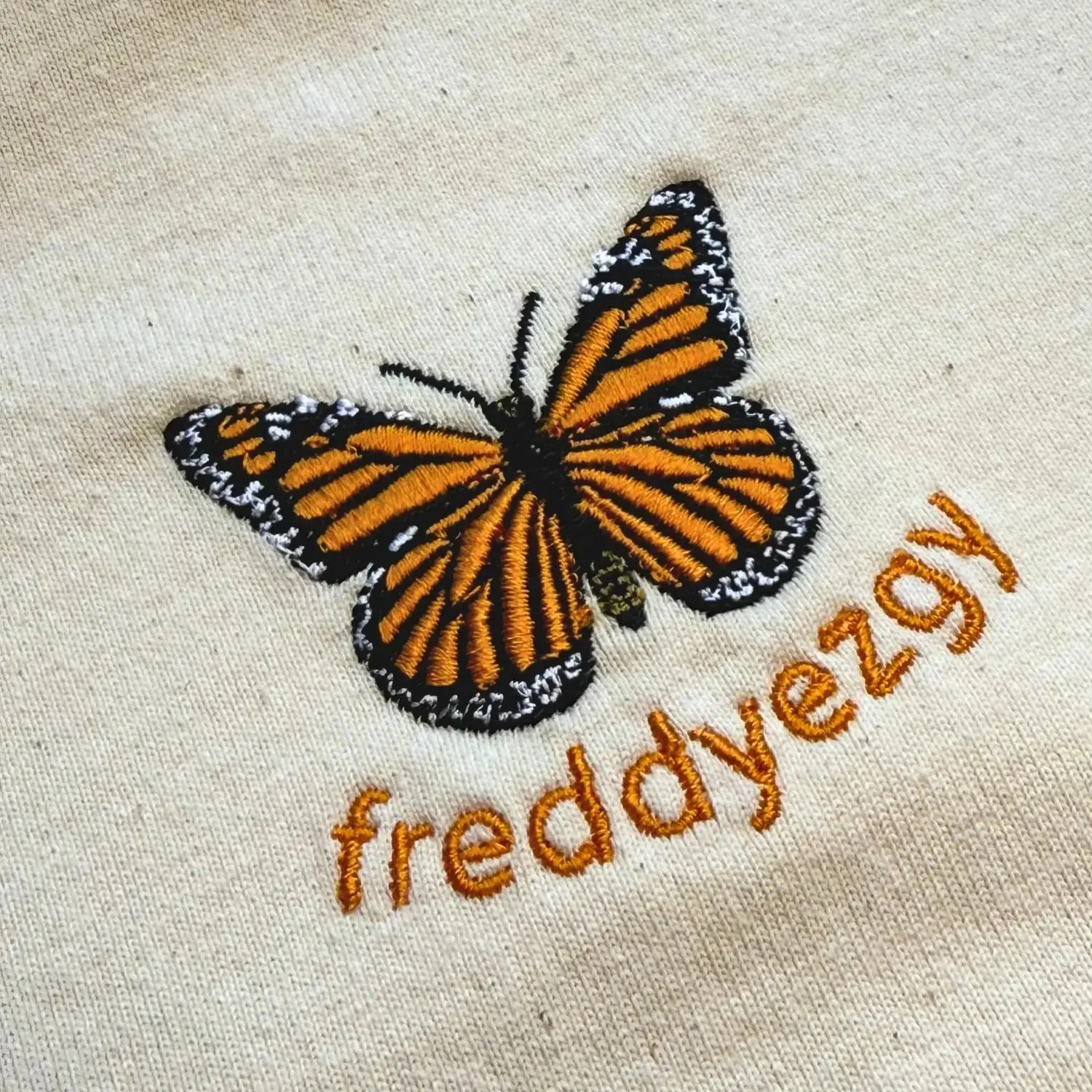 Monarch Butterfly Cropped Hoodie - Butterfly - Unisex Relaxed Fit - Image 2