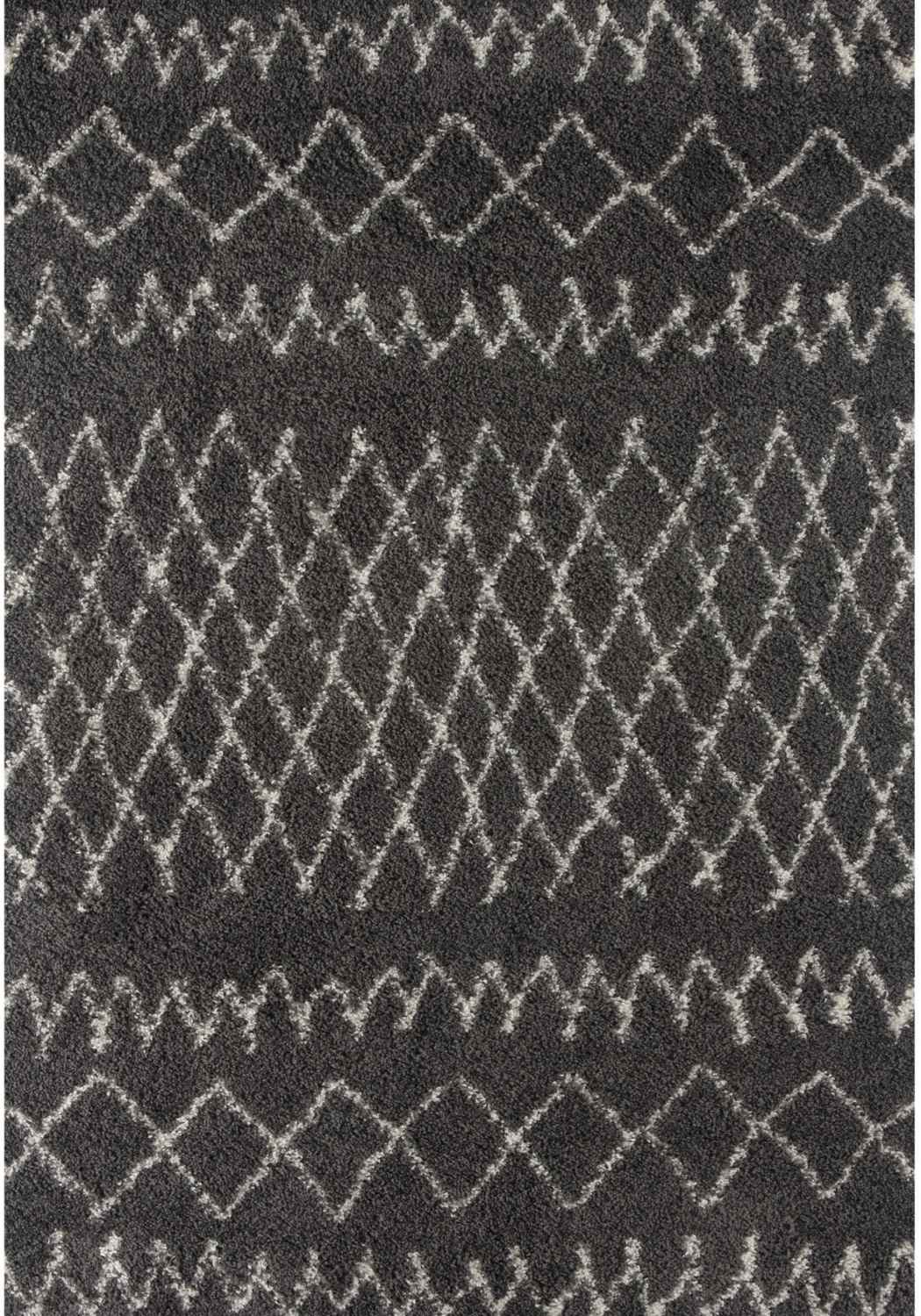 Moroccan Dark Grey Shaggy Rug | 940 - Image 30