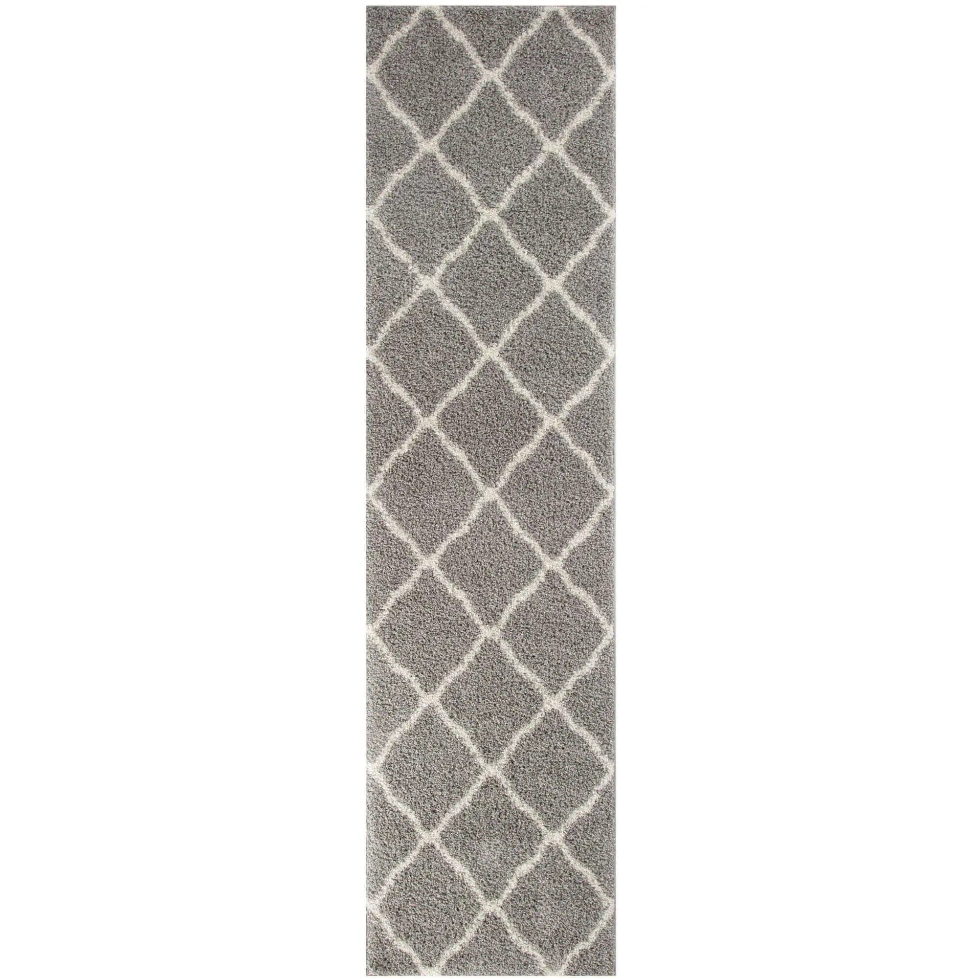 Moroccan Grey Shaggy Rug | 710 - Image 16