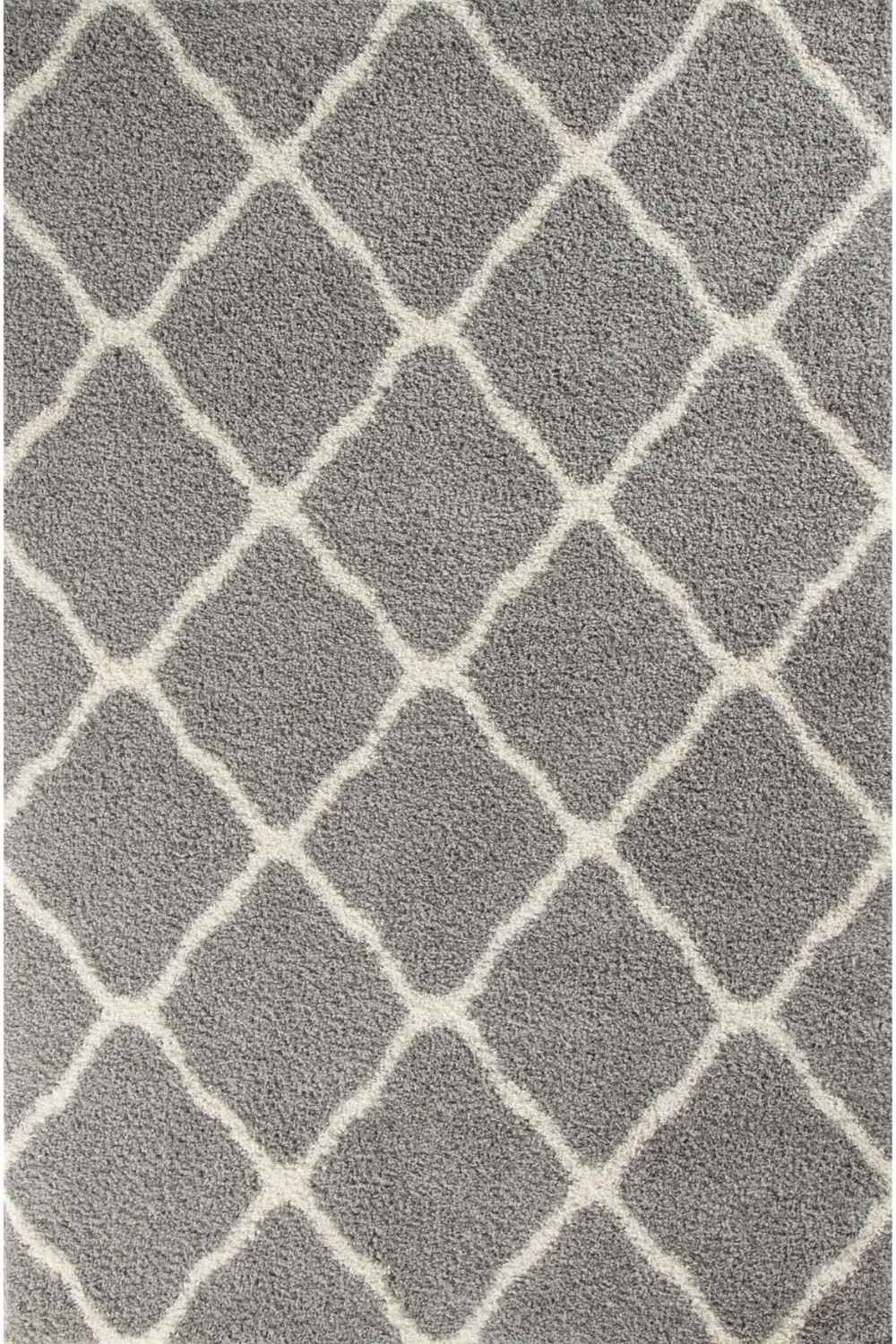 Moroccan Grey Shaggy Rug | 710 - Image 23