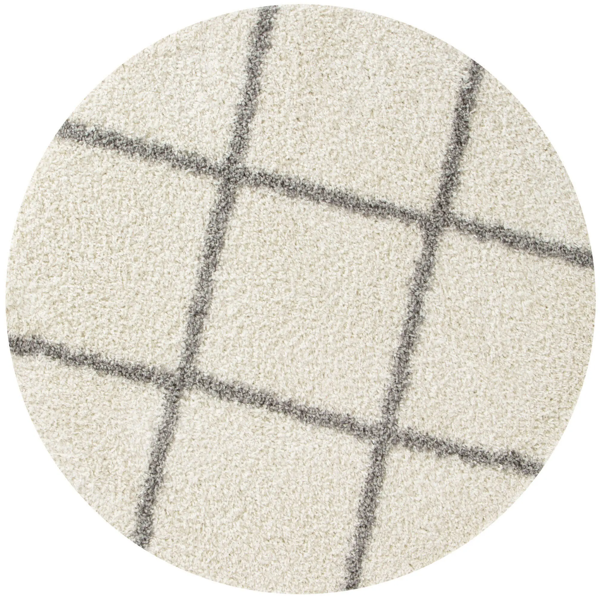 Moroccan Ivory Shaggy Rug | 500 - Image 13