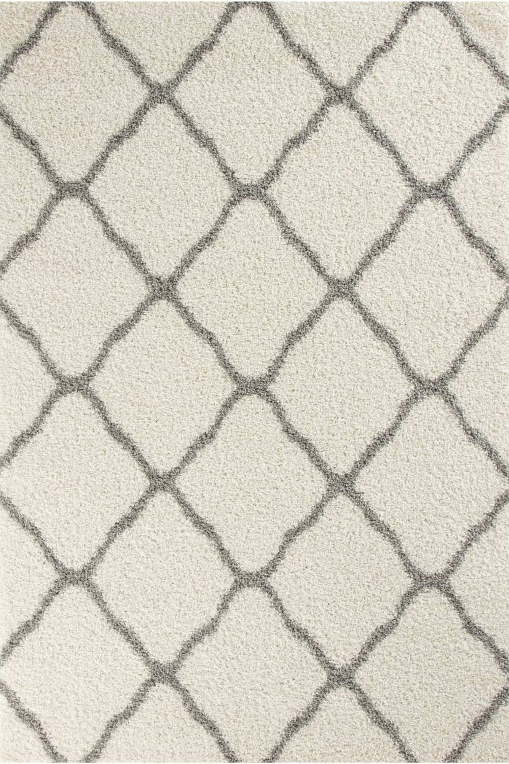 Moroccan Ivory Shaggy Rug | 700 - Image 35