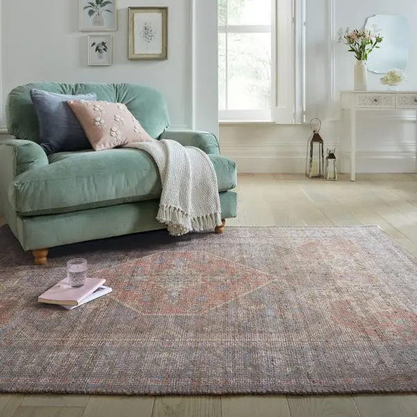 Multicoloured Dua Jute Traditional Rug