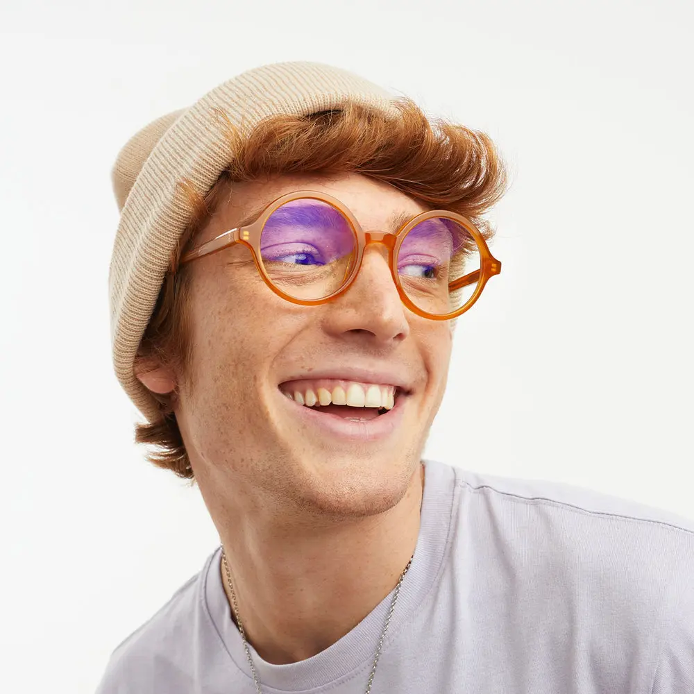 Mustard Chelsea Blue Light Glasses - Image 2