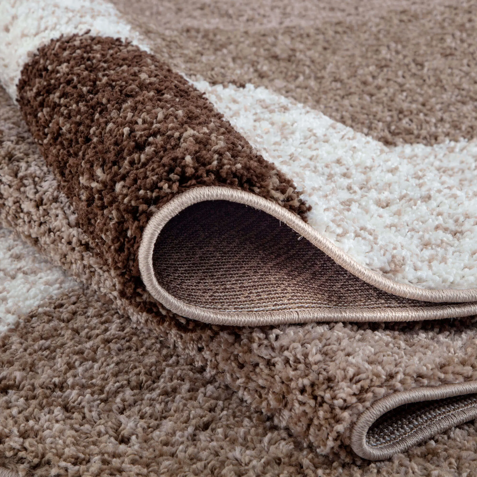 Myshaggy Geometric Brown Rug - Image 18