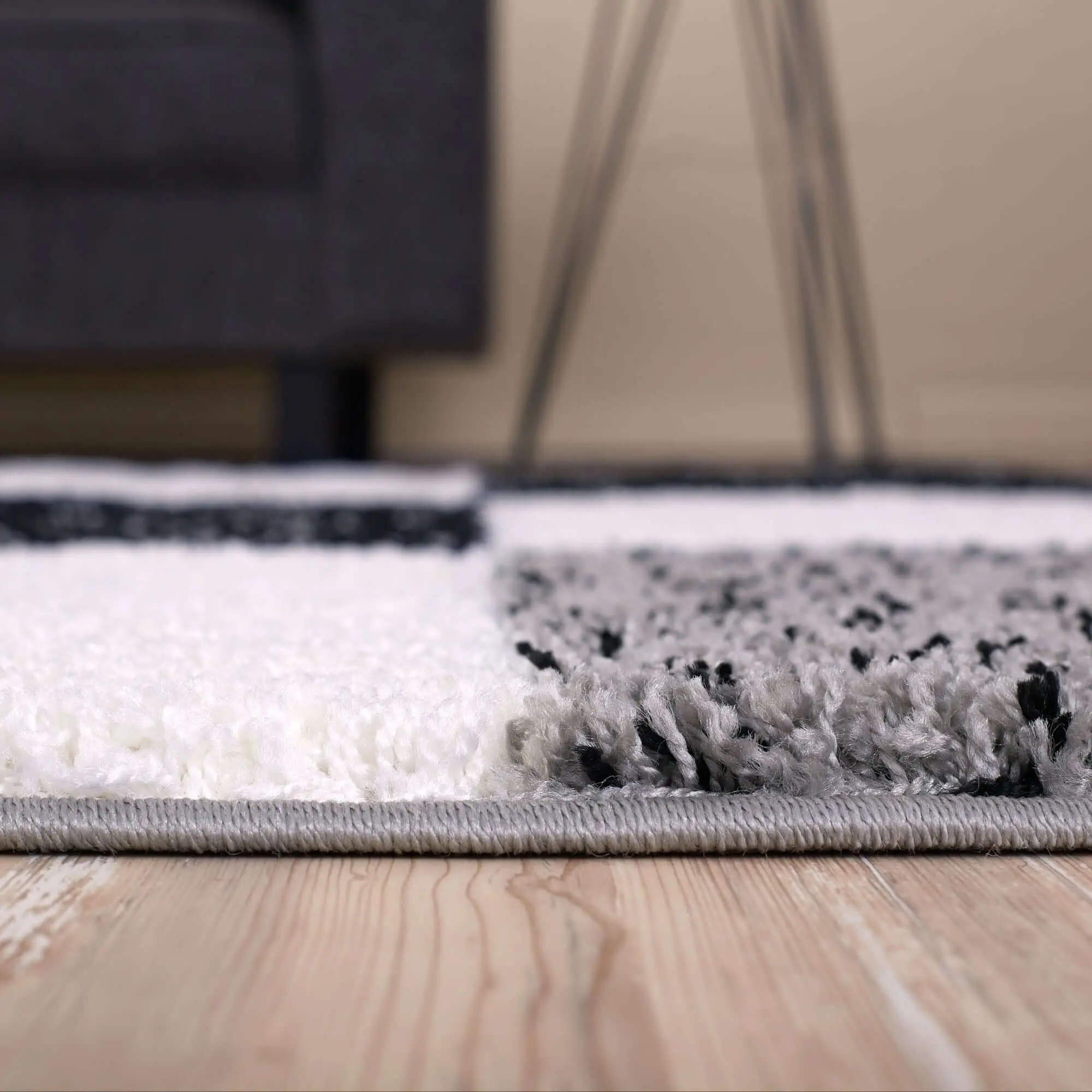 Myshaggy Geometric Grey Rug - Image 10