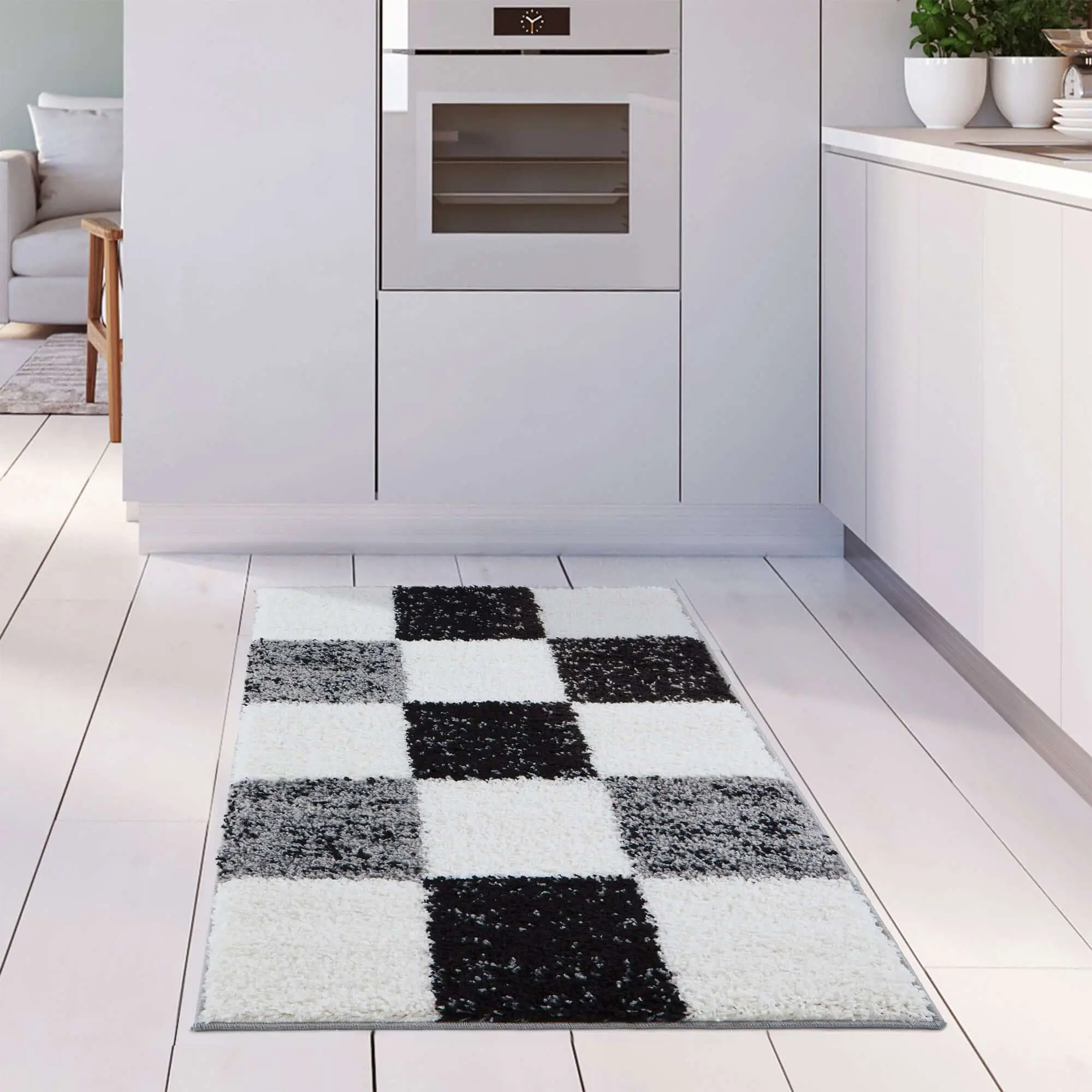 Myshaggy Geometric Grey Rug - Image 16
