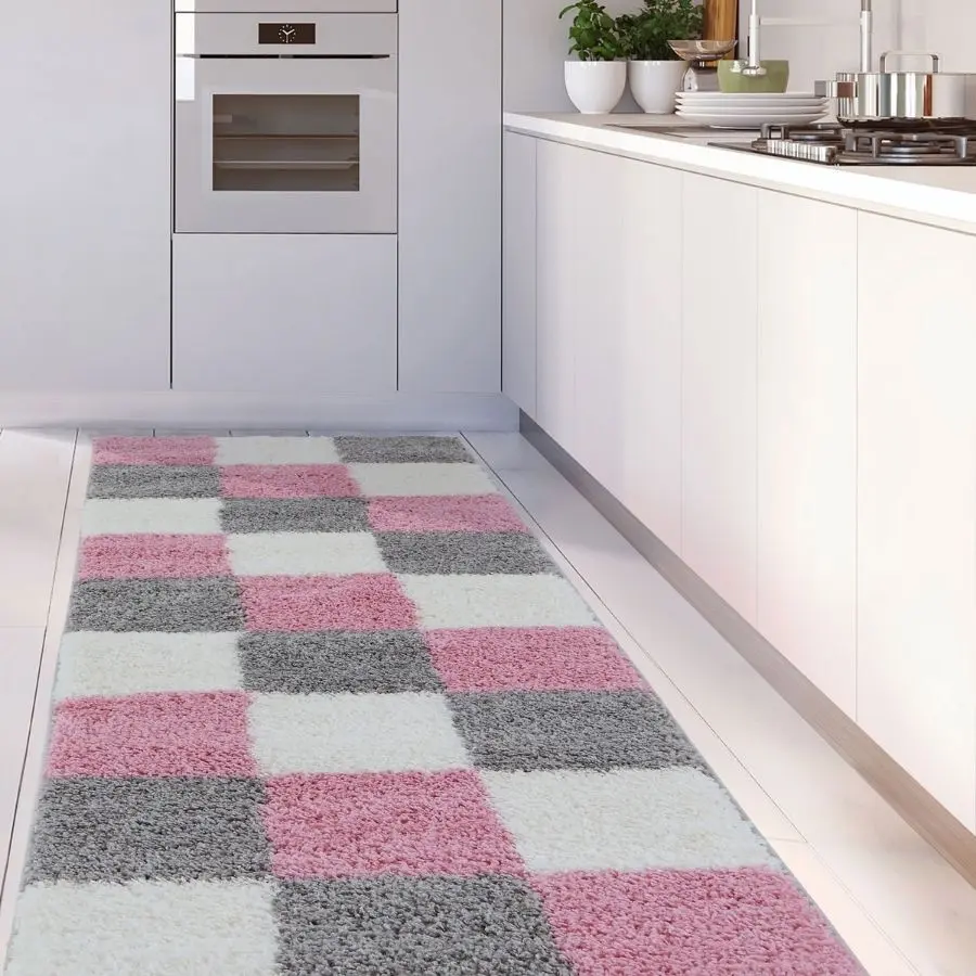 Myshaggy Geometric Pink Rug - Image 13